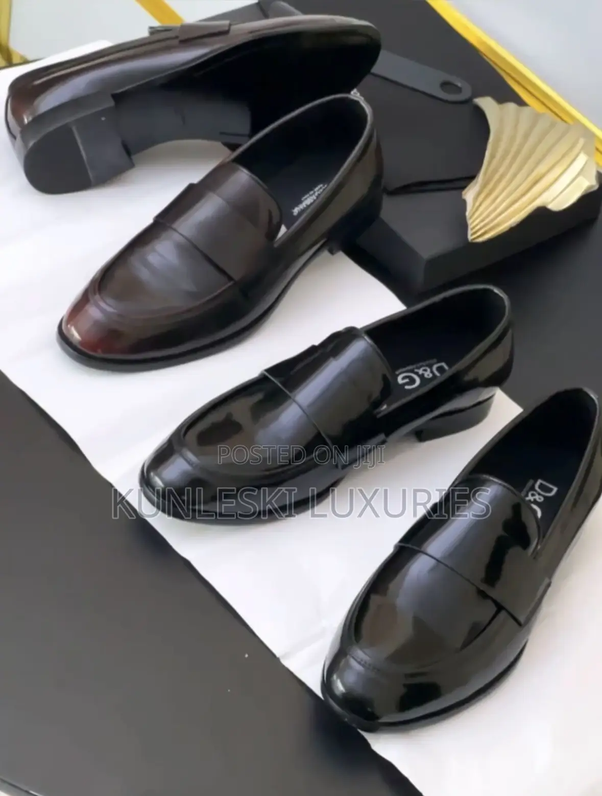 Original Dolce & Gabbana Patent Leather Shoes For Men