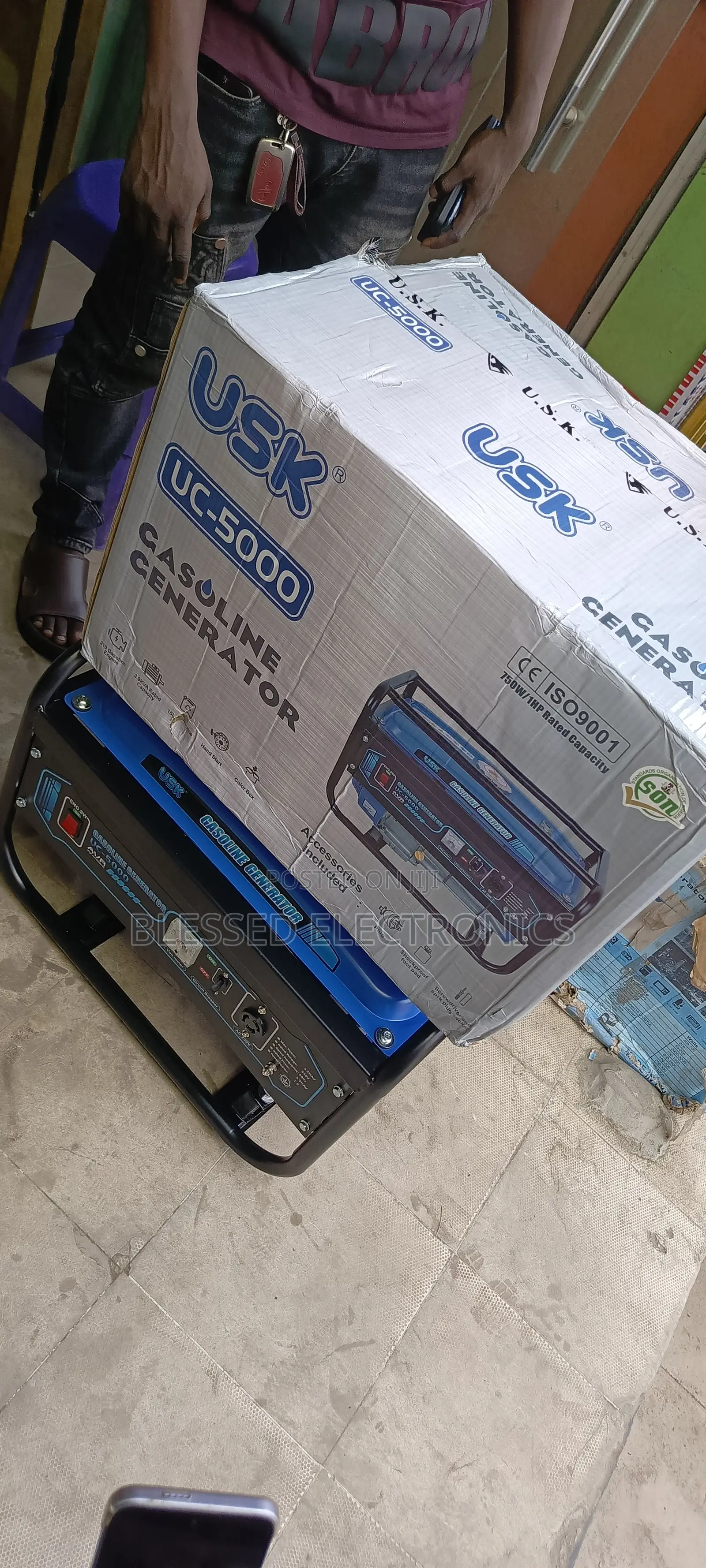 Usk Petrol Generator 3.5 Kva 100% Copper Wire Low Noise