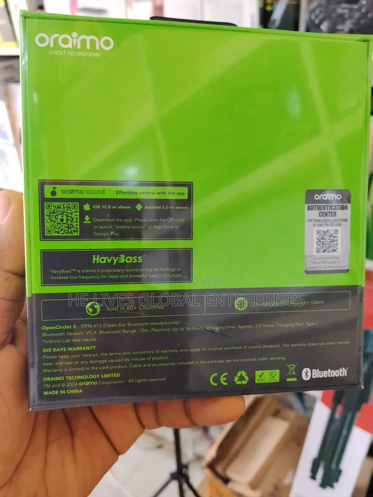 Oraimo Spacebuds Active Noise Cancellation