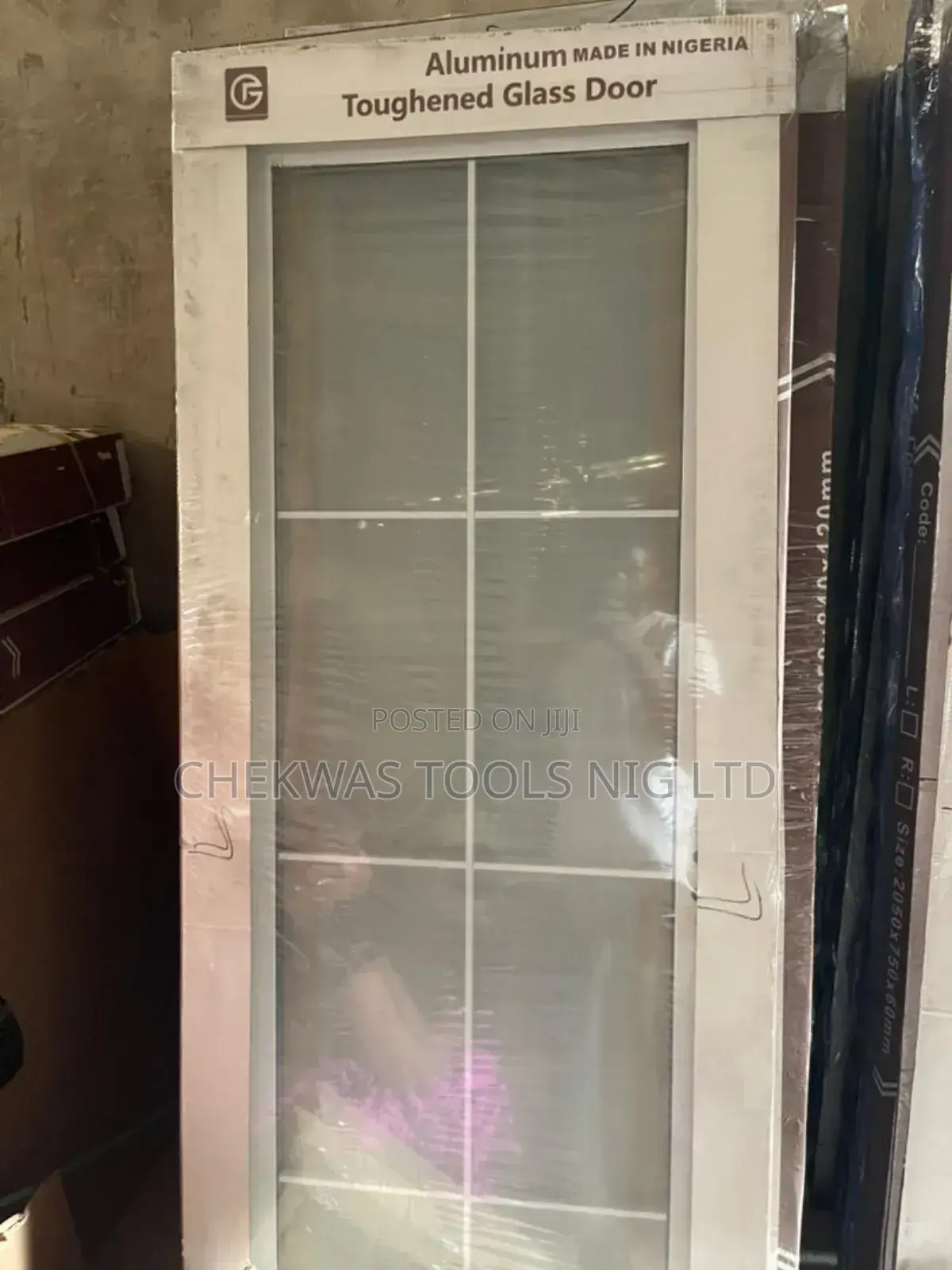 Toughened Glass Toilet Door