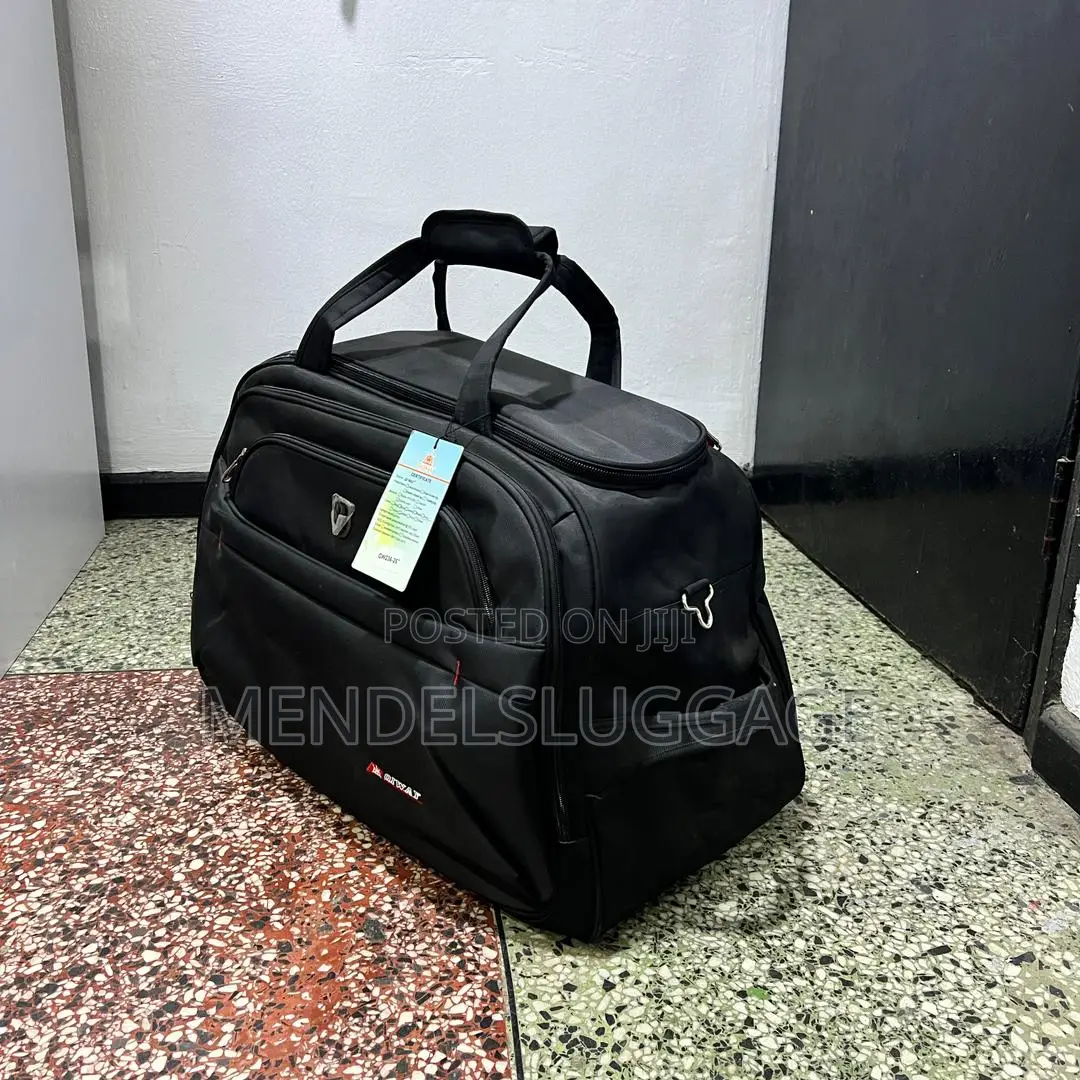 Large Black Travel Duffel Bag