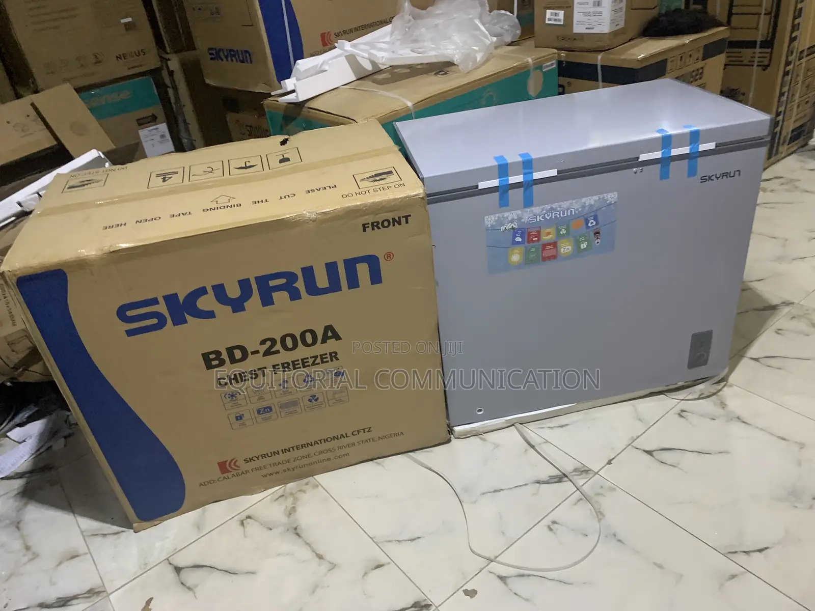 Skyrun Bd-200a Chest Freezer With Lock Key