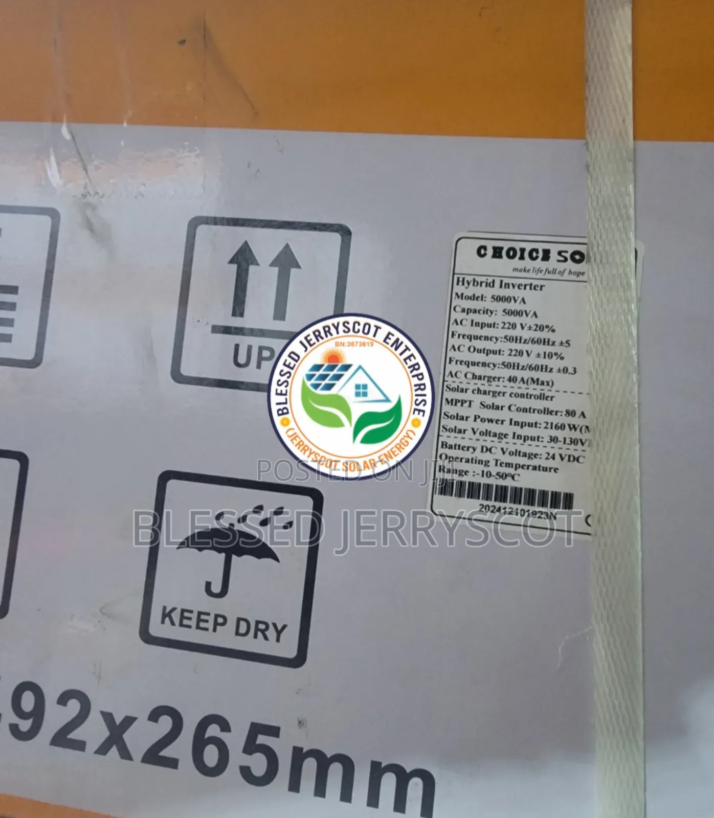 Choice Solar 5kva 24v Hybrid Transformerbase Solar Inverters In Stock