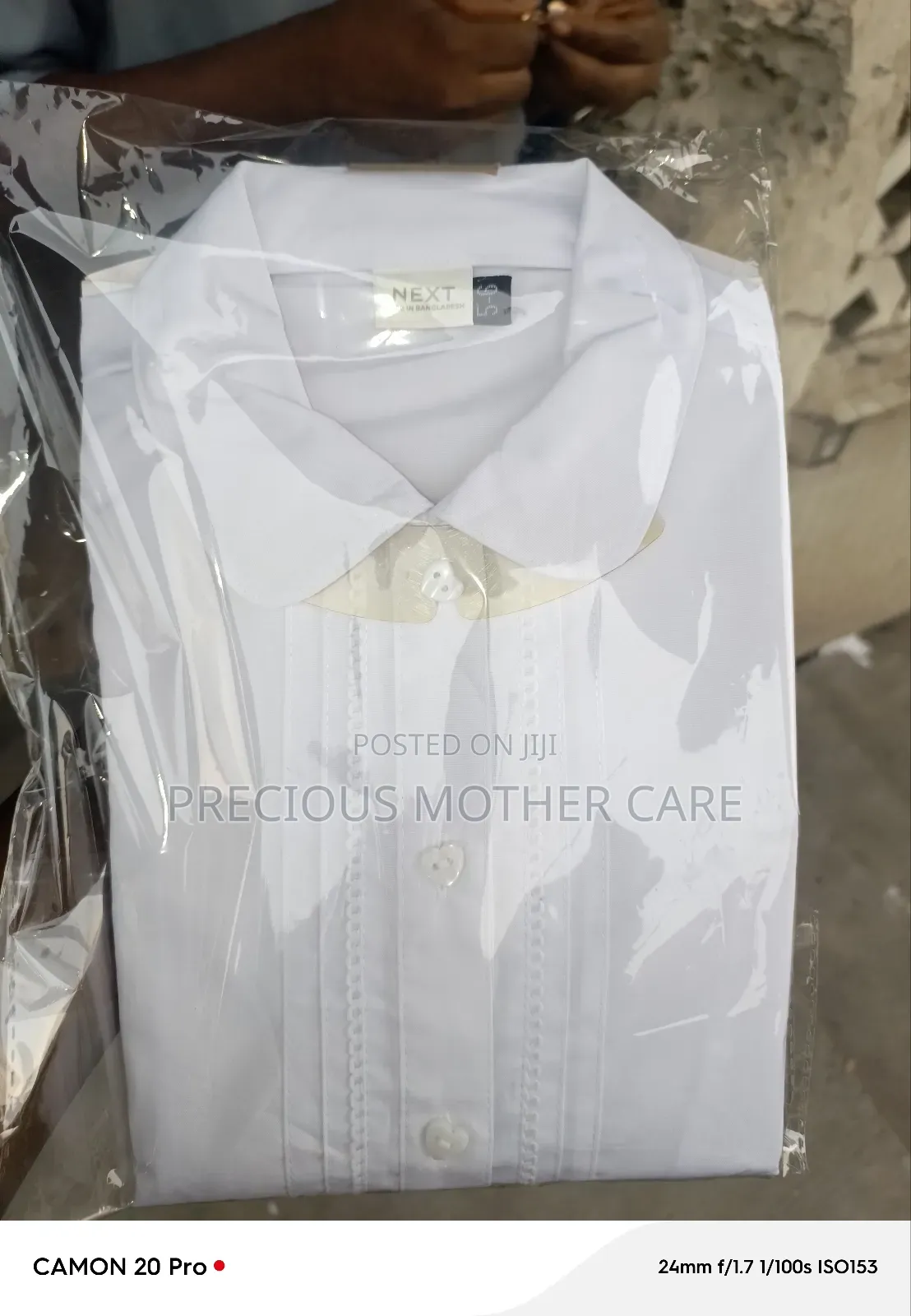 Children White Packing Shirt