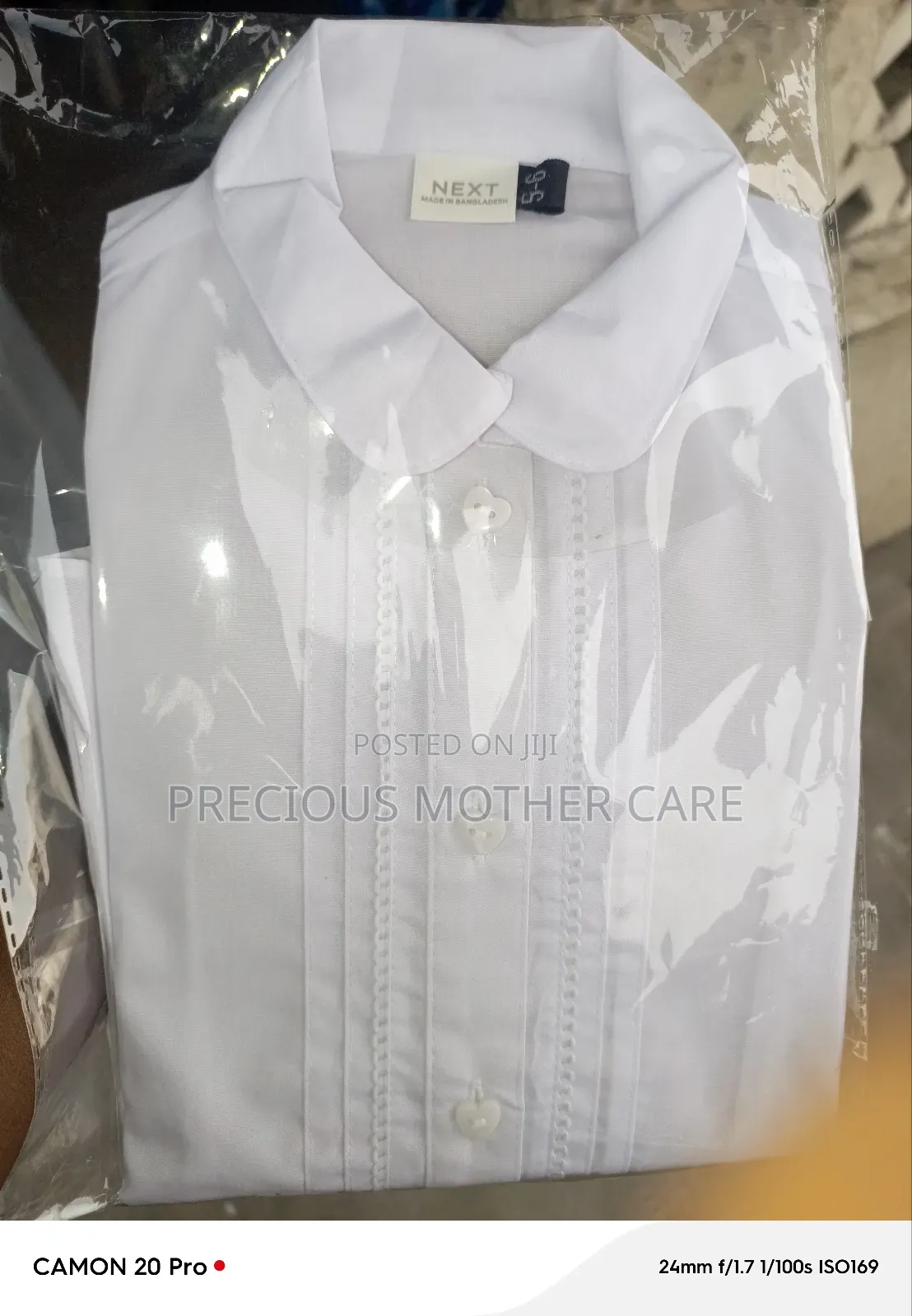 Children White Packing Shirt