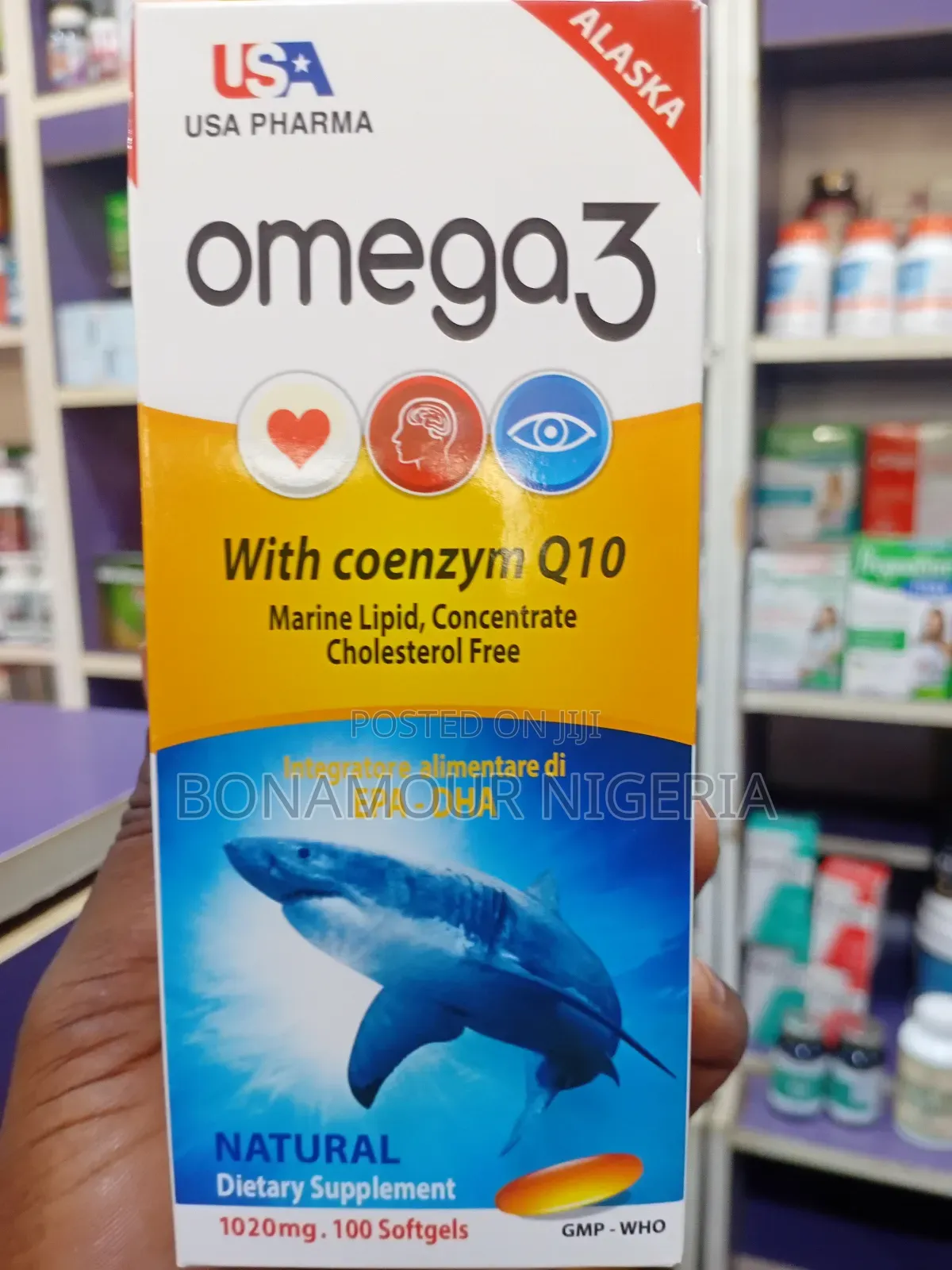 Alaska Omega 3 With Coenzyme Q10 X 100 Softgels