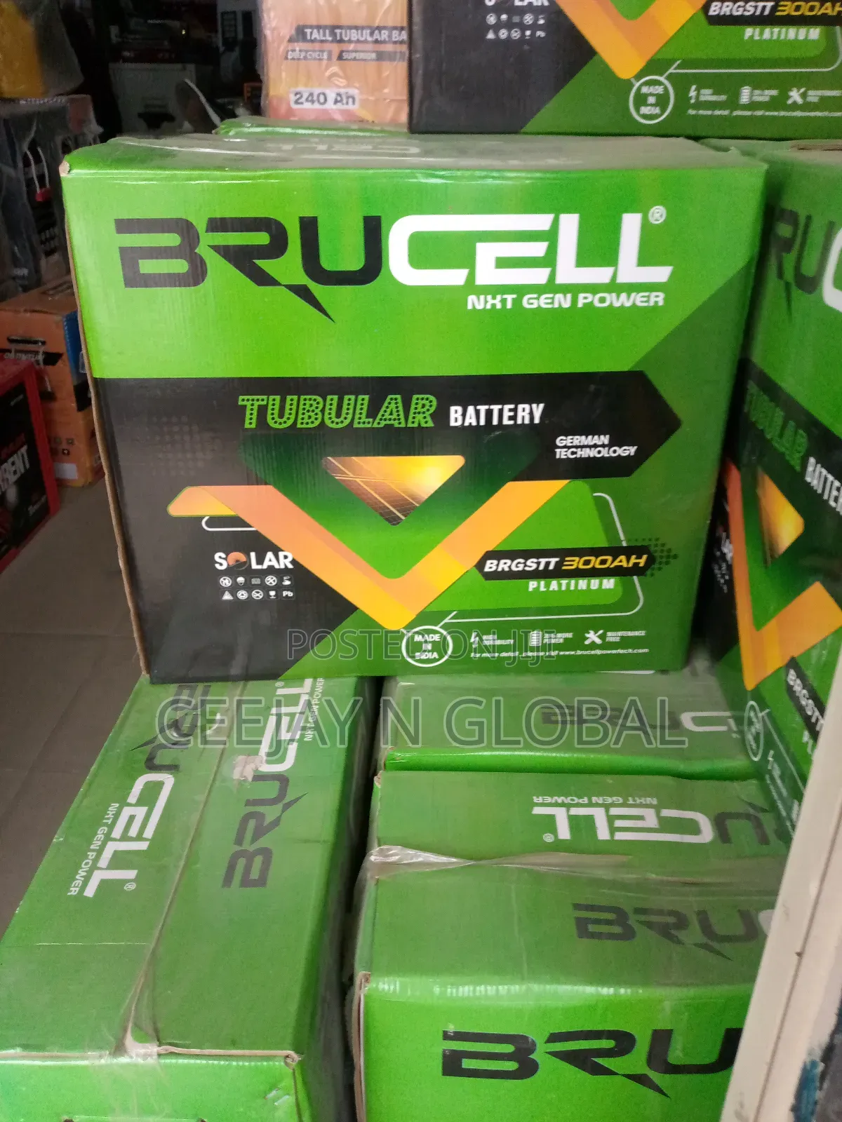 Brucell Solar Tubular 240ahs 12v Battery