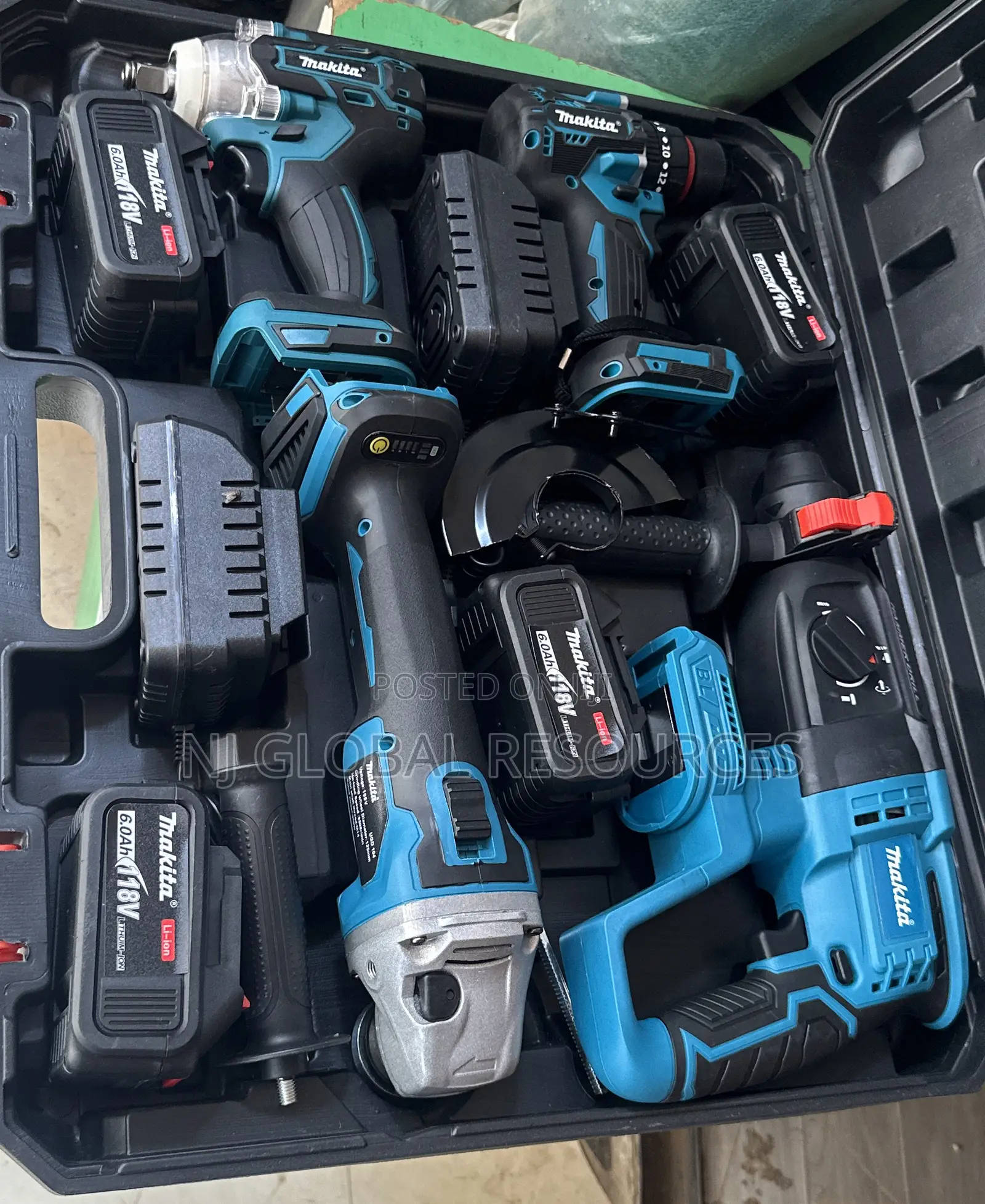 4 in 1 Makita Cordless Machine Combo Kits