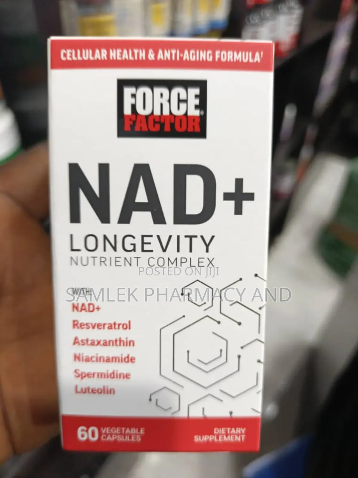 Force Factor Nad + Longevity With Resveratrol, Astaxanthin Etc