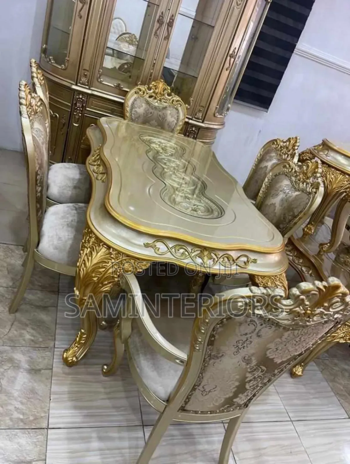 Modern and Wood Top Royal Dining Set With 2 Arm Chairs