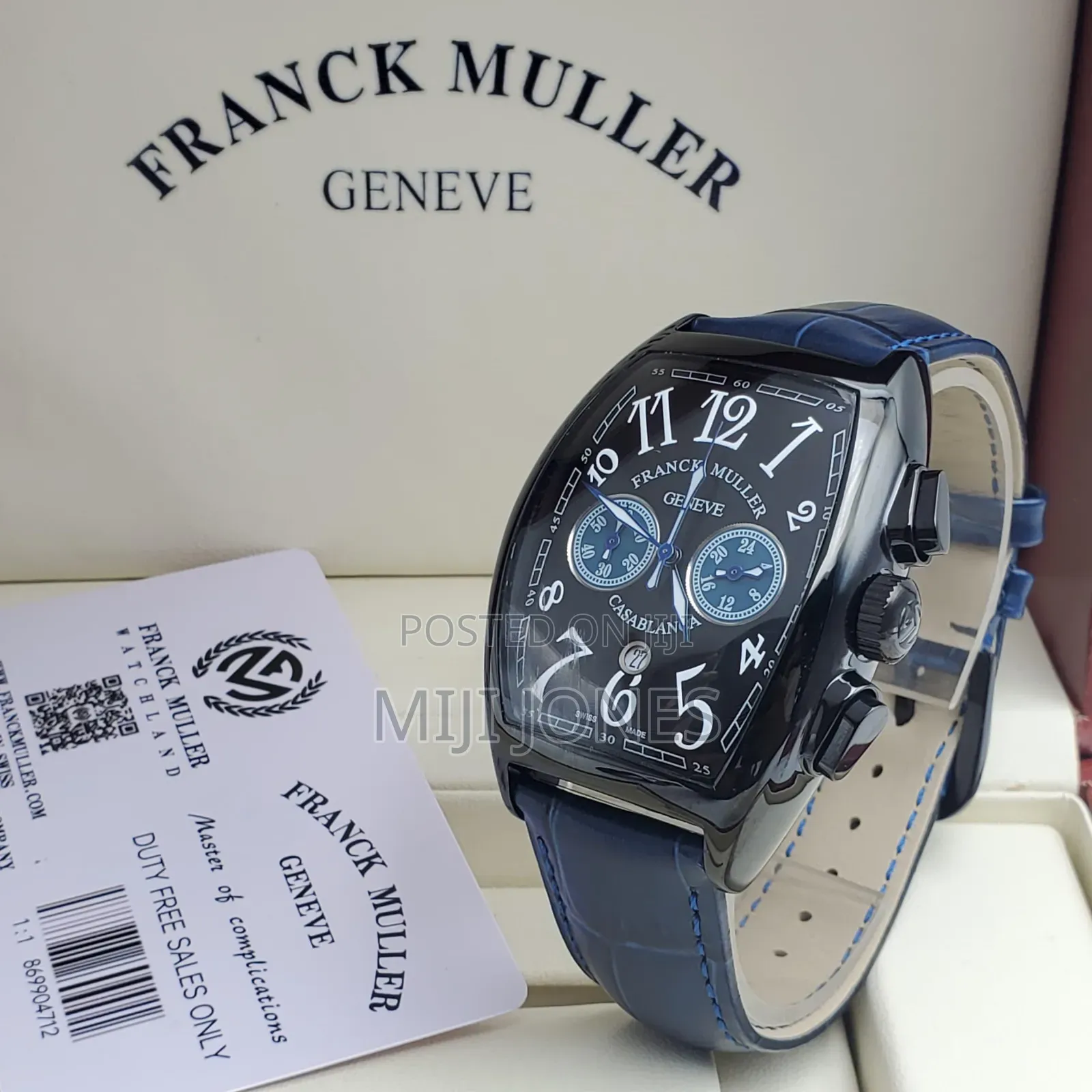 Franck Muller Casablanca Replica Leather Watch - Timeless Oasis