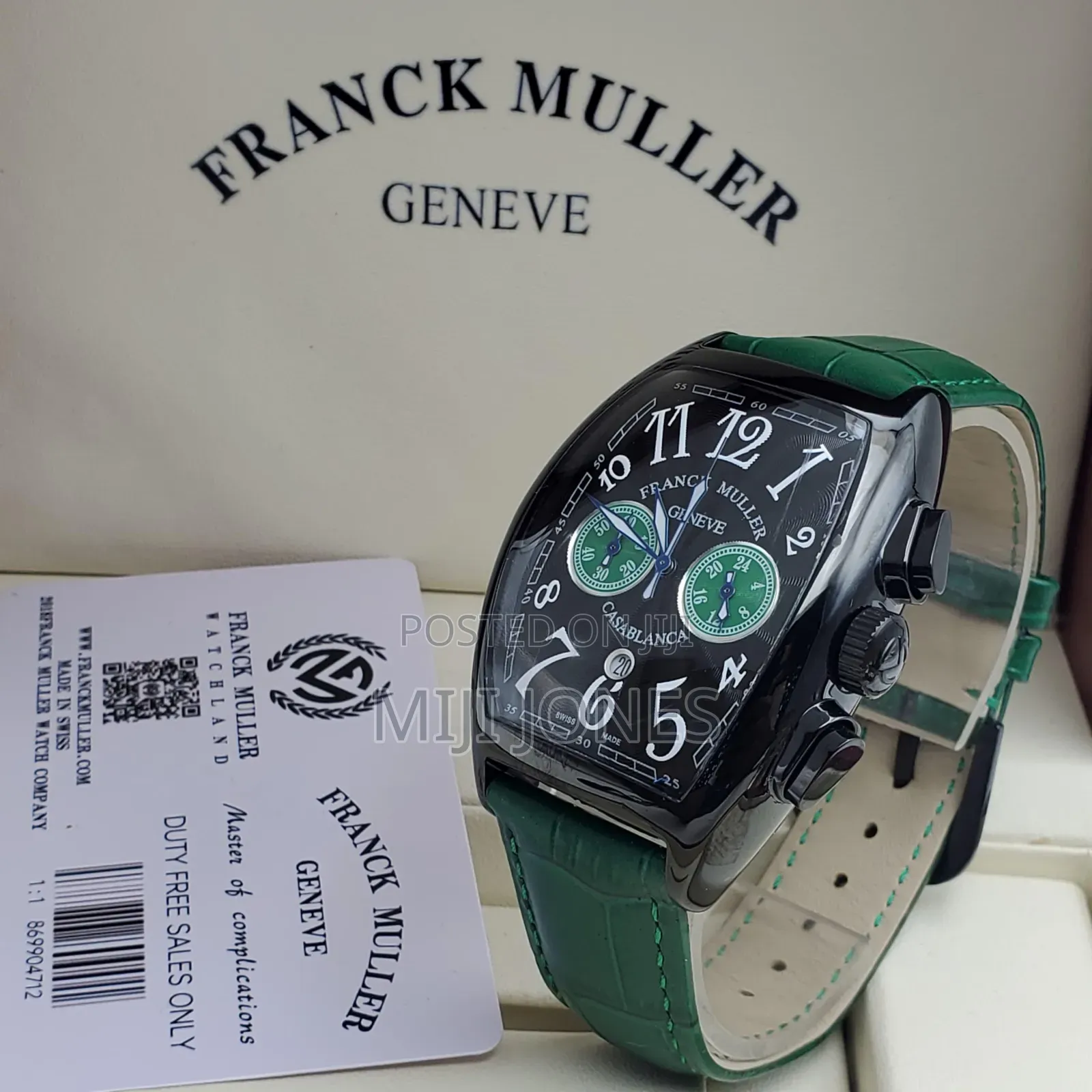 Franck Muller Casablanca Replica Leather Watch - Timeless Oasis