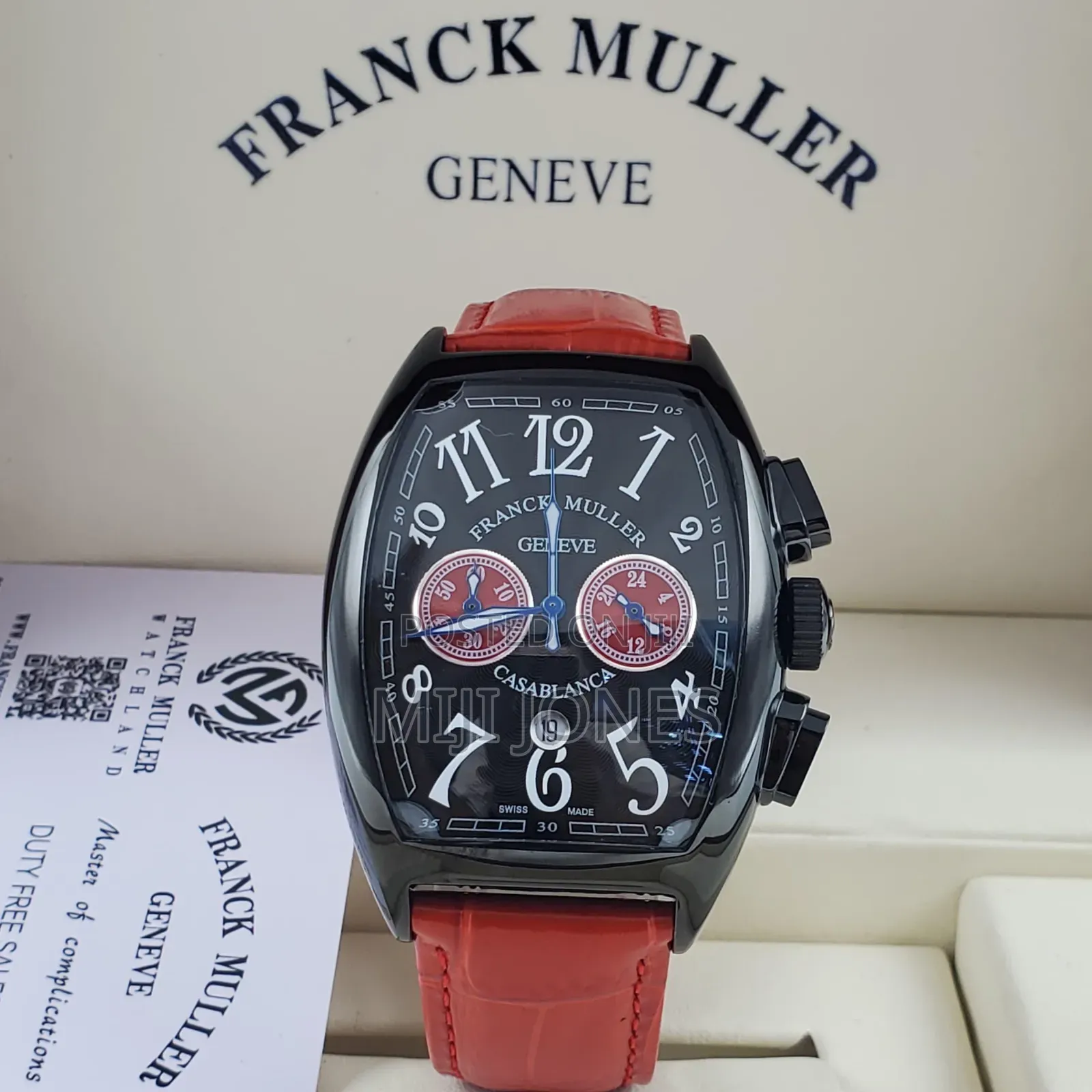 Franck Muller Casablanca Replica Leather Watch - Timeless Oasis