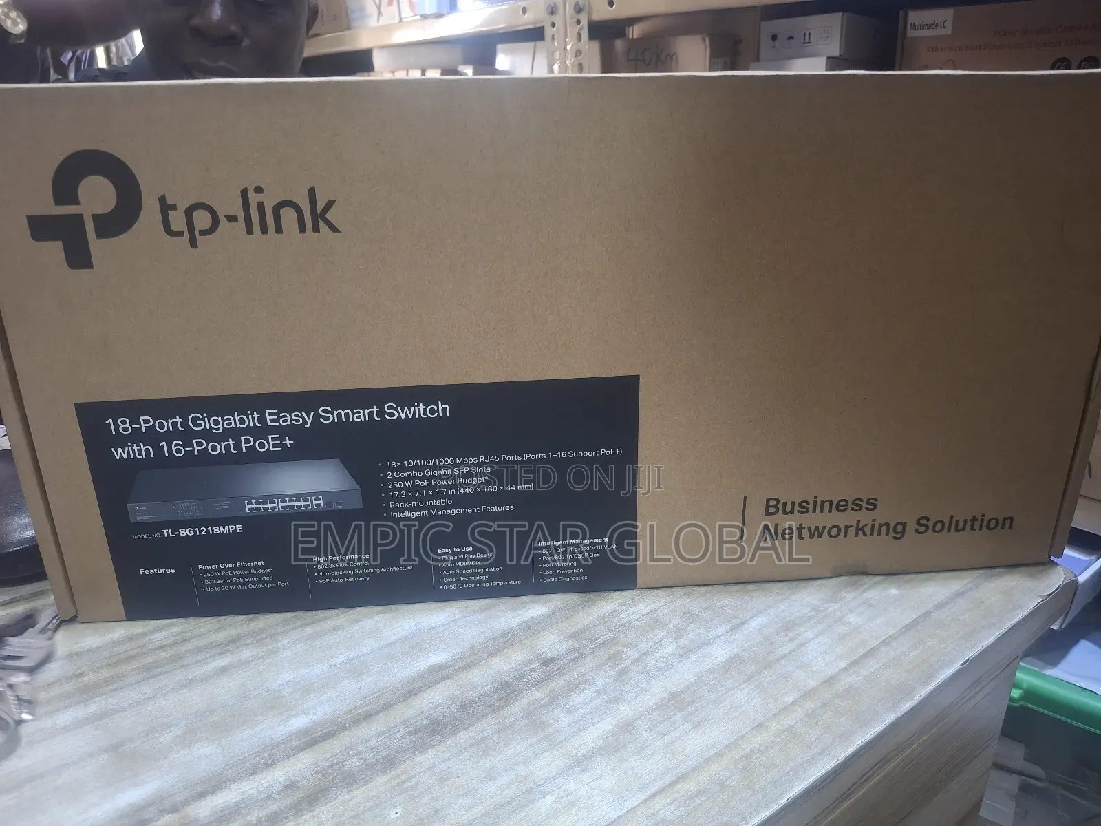 Tp-link Tl-sg1218mpe 16 Port Gigabit Switch Easy Smart Managed 16 Poe+