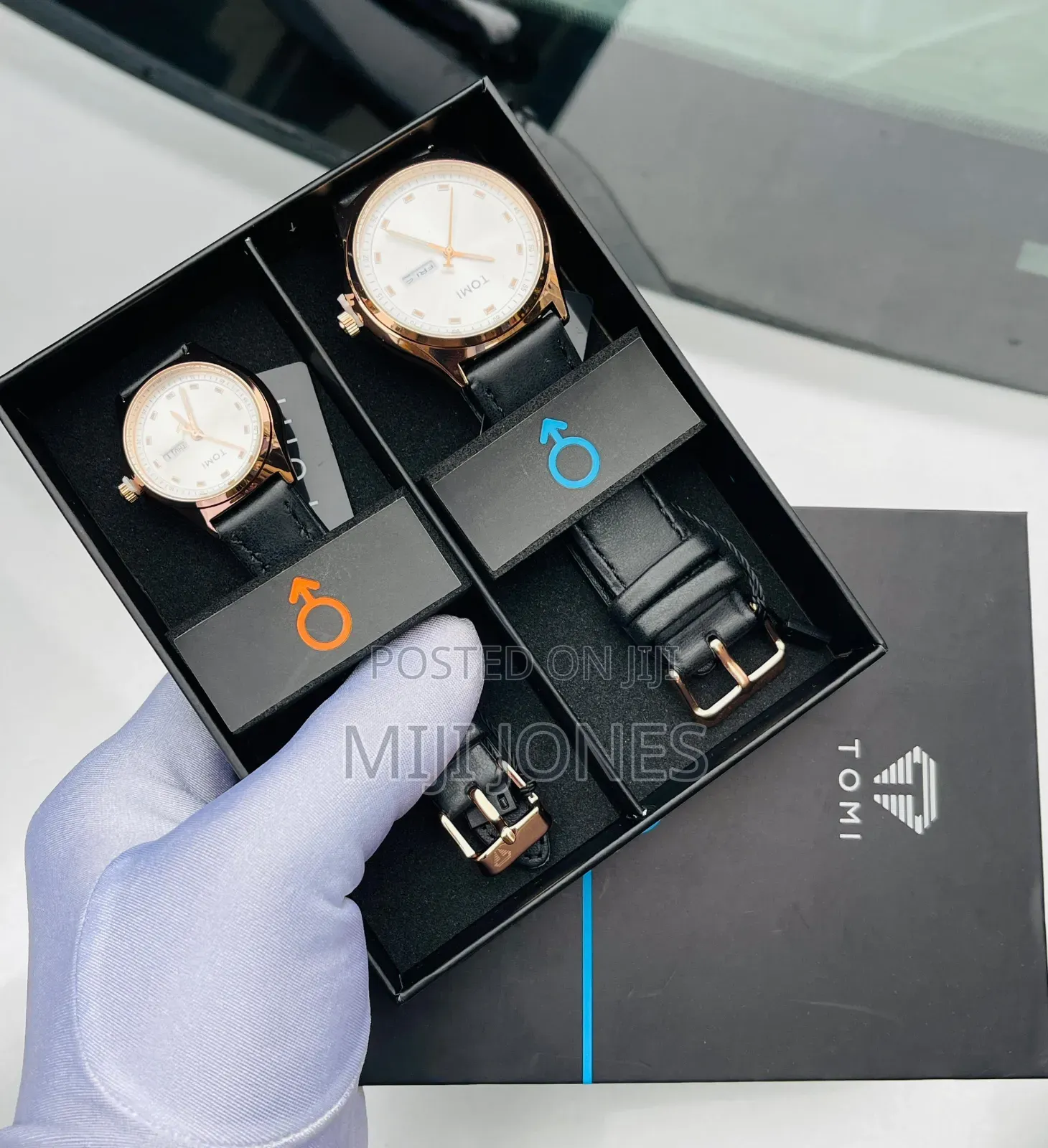Tomi Lover Couple Watches - Dual Leather Elegance