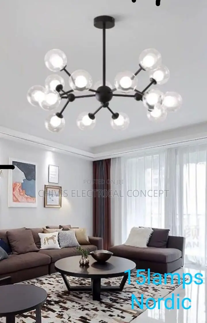 Modern Glass Ball Chandelier Suitable for Kitchen Island Restaurant