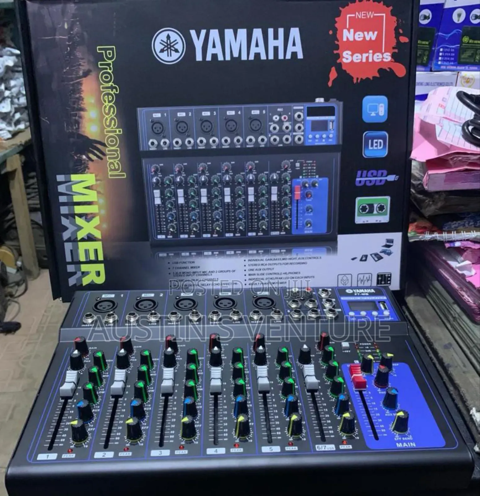 Professional Yamaha Console Mixer 7 Channels