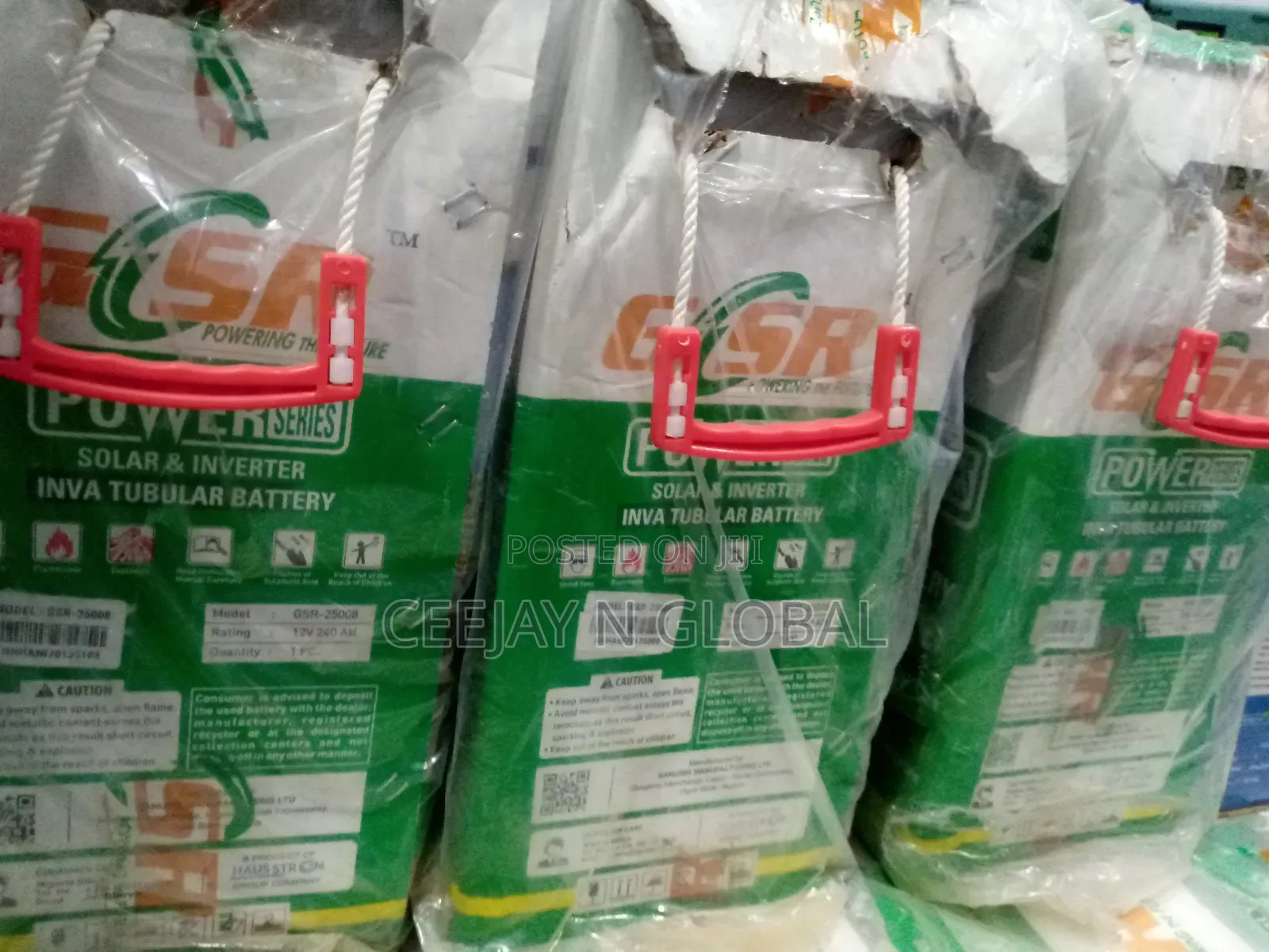 Solar GCSR 240ahs 12v Tubular Battery