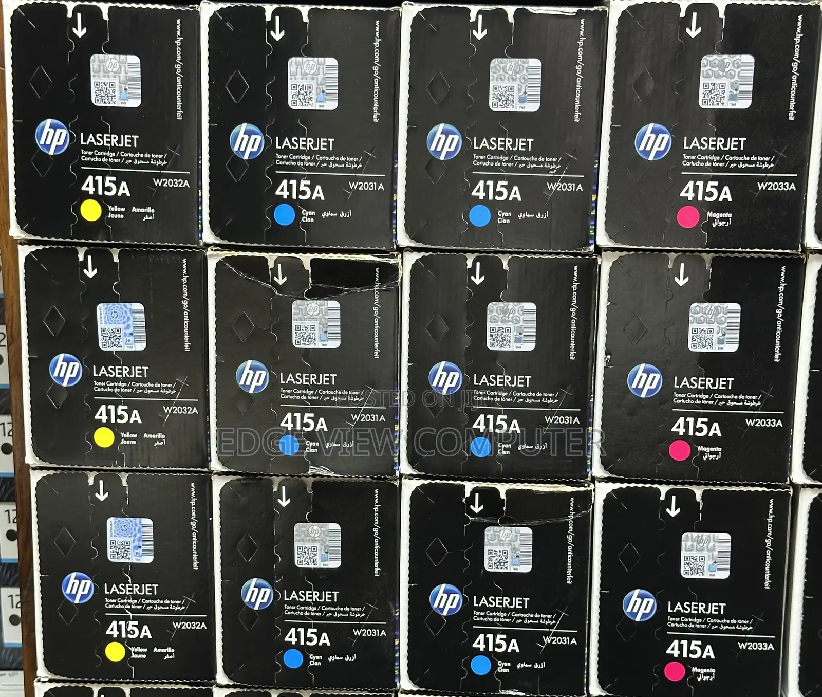 Hp 415a Toner Cartridge Cyan, Yellow and Magenta