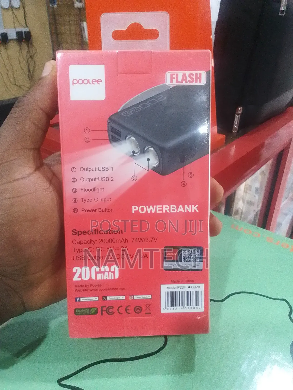 Poolee 20000 Mah Powerbank