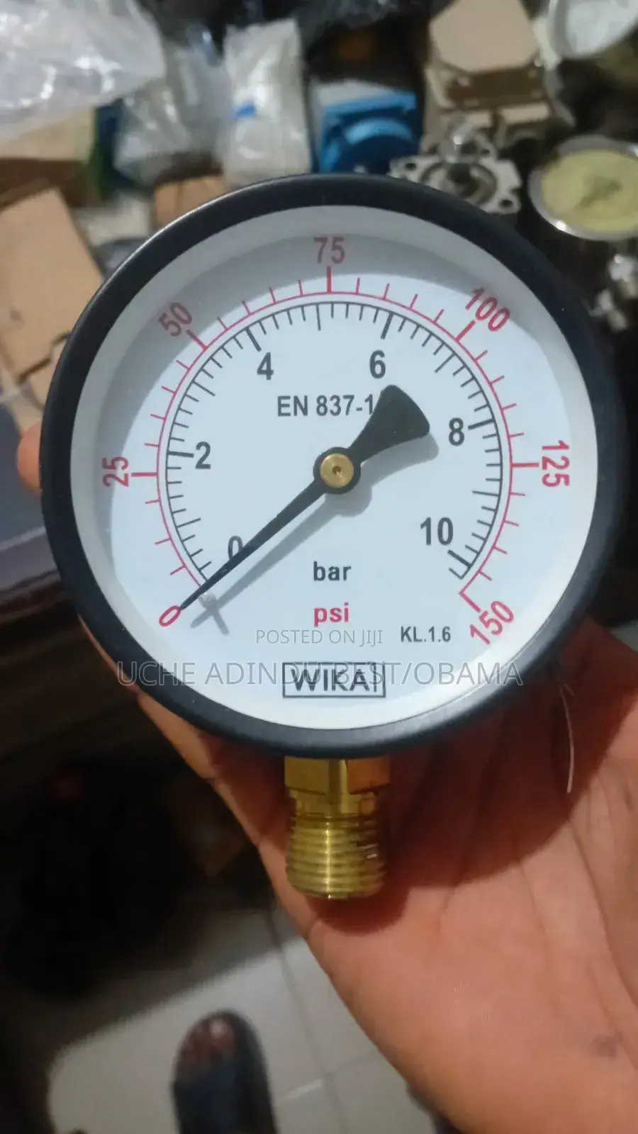 4 Inches Pressure Gauge 0-10bar