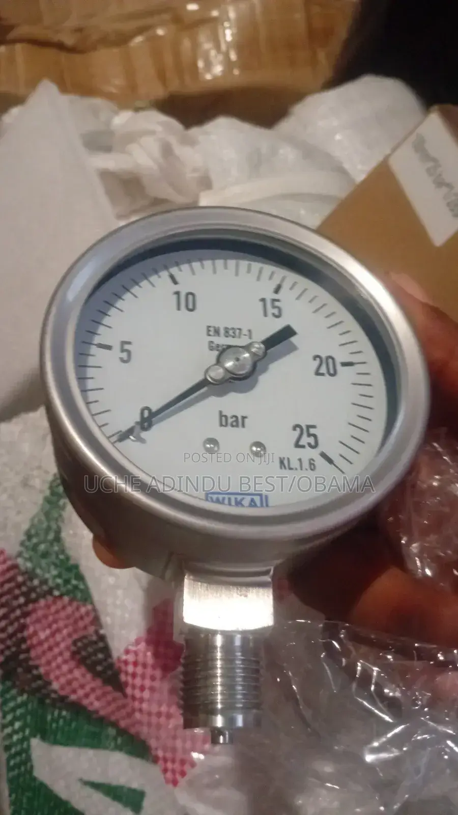Wika Germany Pressure Gauge 4" 0-25bar