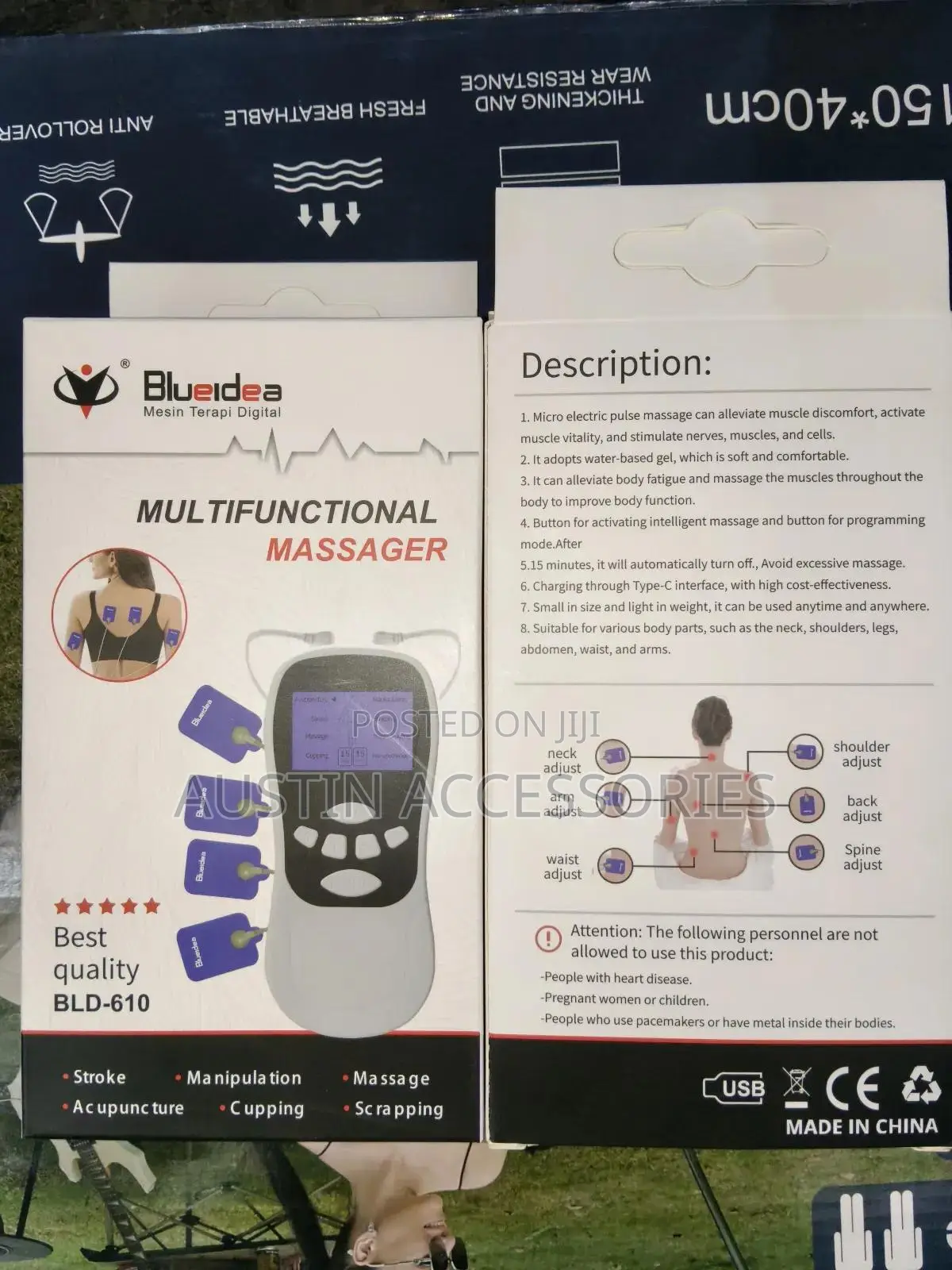 Blue Idea Multifunctional Digital Therapy Massager Machine