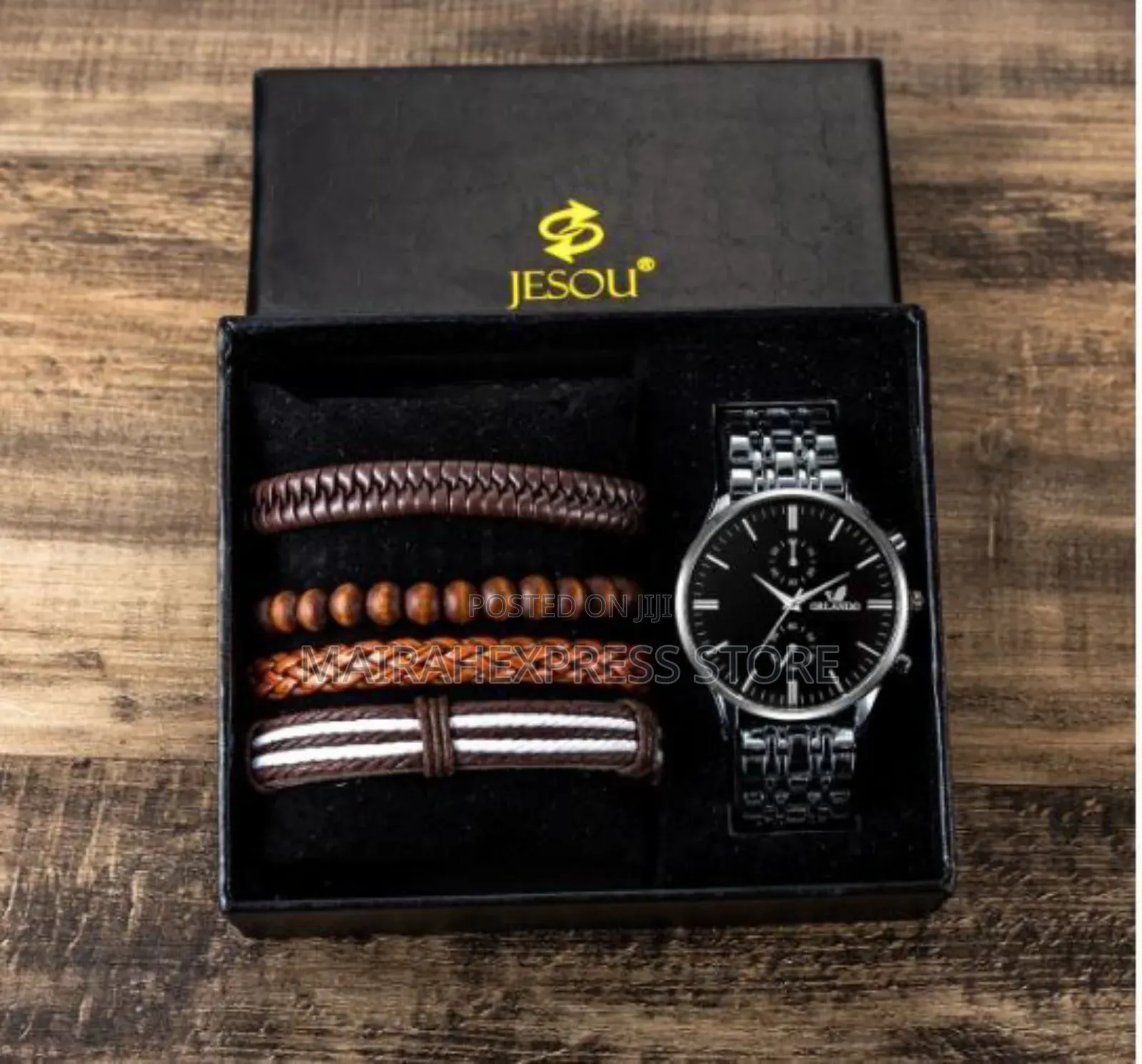 5pcs Men Watch and Bracelet Set . 1lv22n