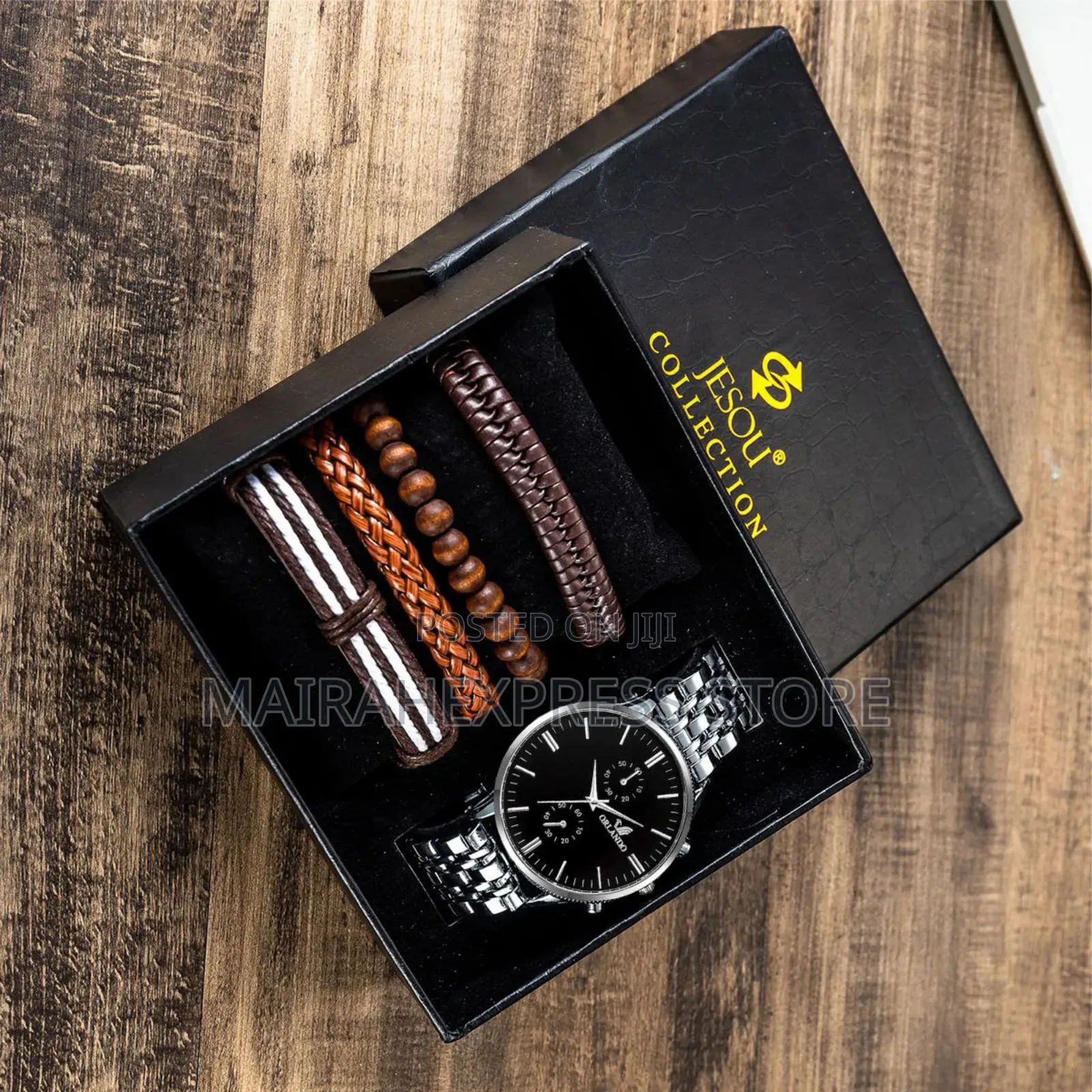 5pcs Men Watch and Bracelet Set . 1lv22n