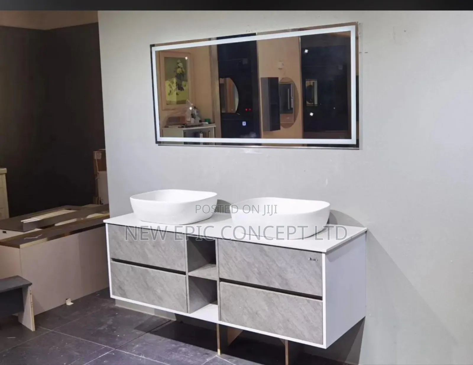 Special Double Cabinet With Top Table Wash Hand Basin