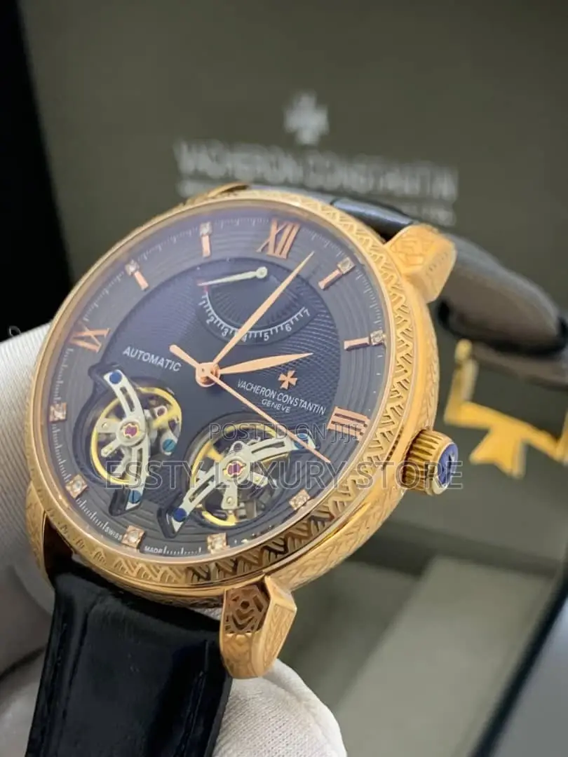 High Quality Vacheron Constantin Leather Wristwatch