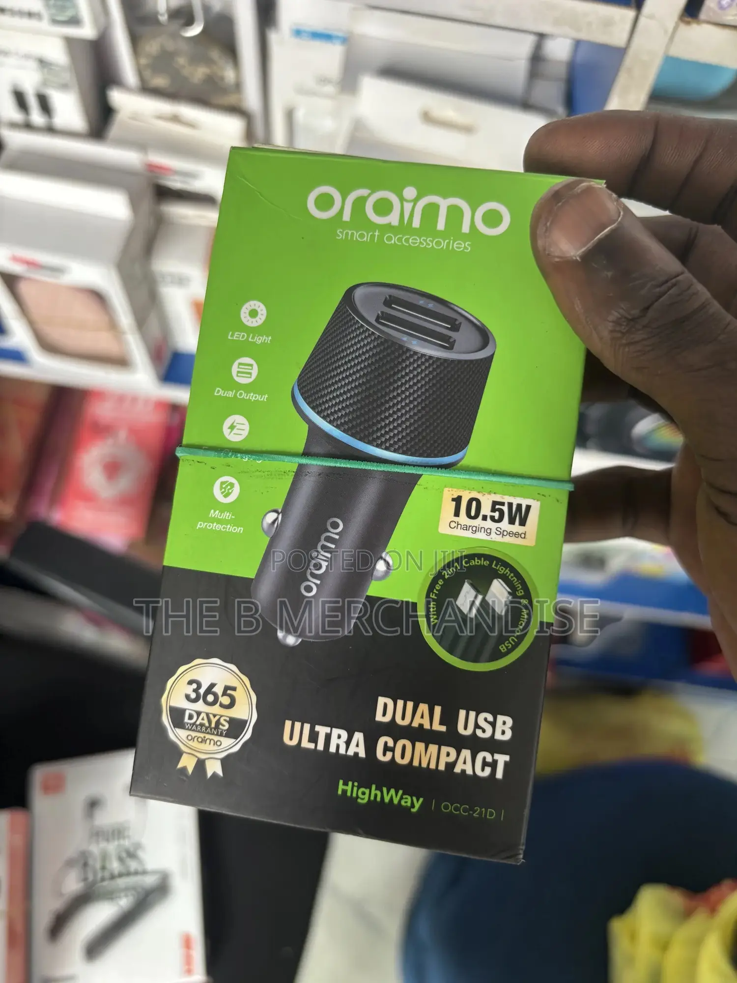 Oriamo Dual Compact Car Charger
