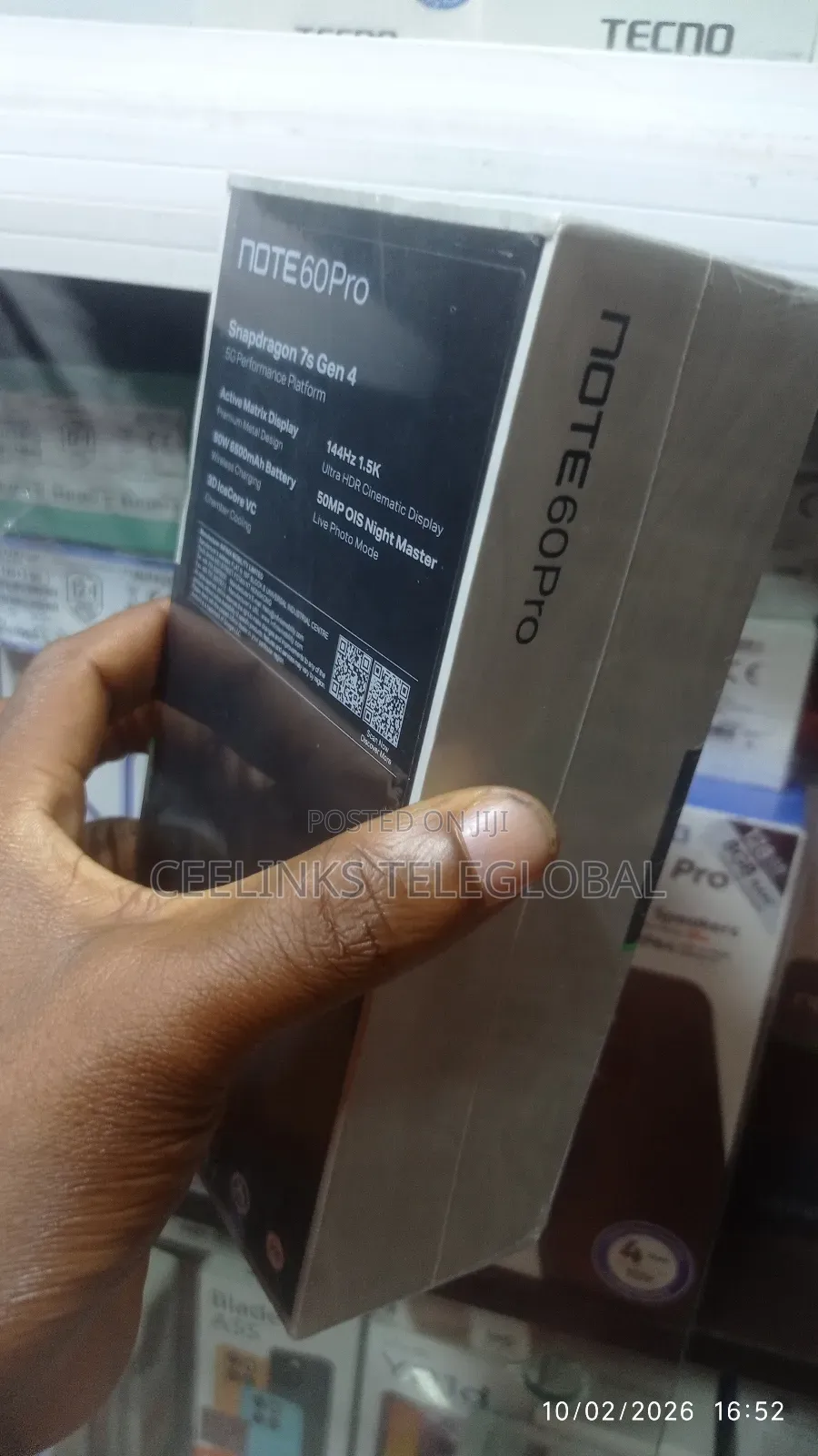New Infinix Note 60 Pro 256 GB Blue