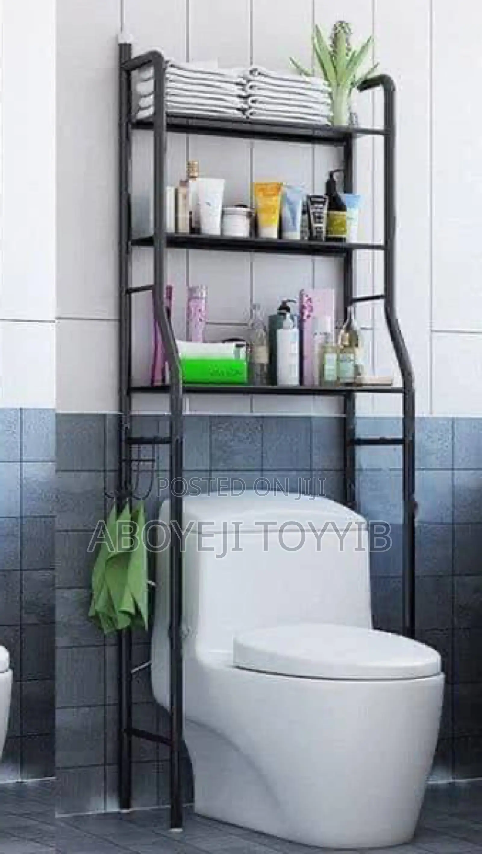 3 Tier Over Toilet Bathroom Storage Rack Shelf Organizer Space Saver