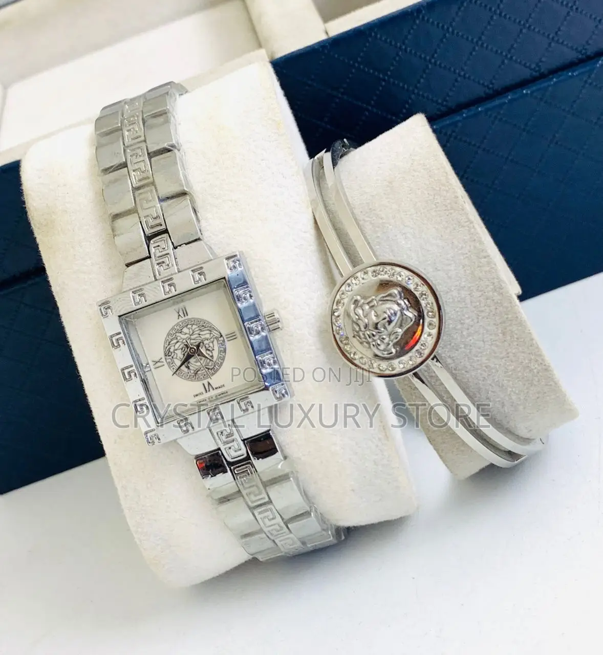 Versace Quality Luxury Ladies Chain Strap Wristwatch