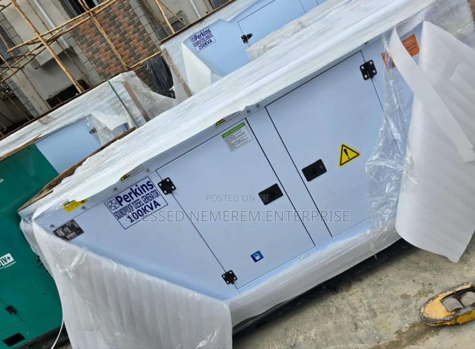Sp-100kva Brand New Perkins Diesel Soundproof Generator 2years Wty