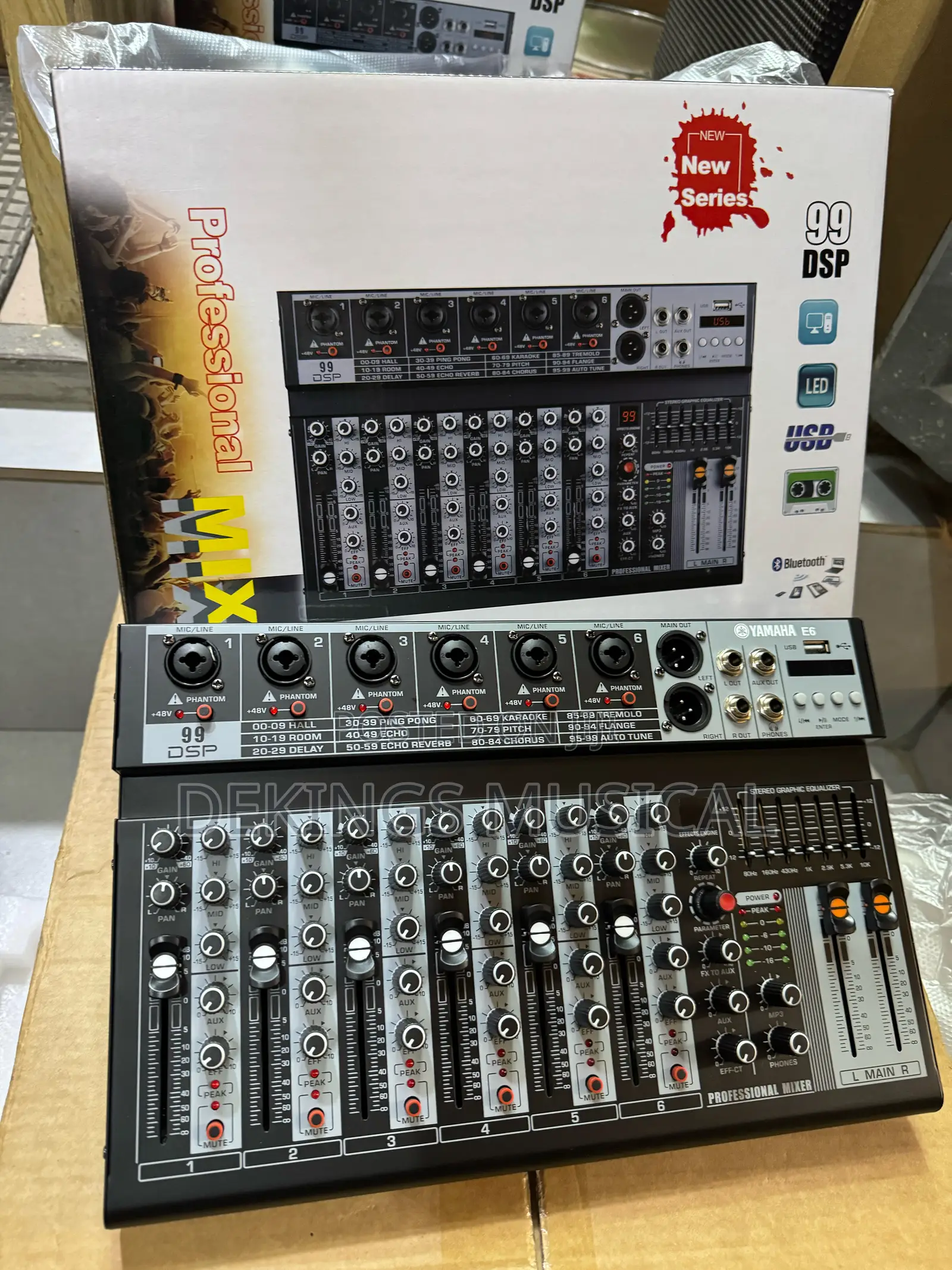 Yamaha E-6 DSP 6 Channels Mixer Bluetooth and Usb