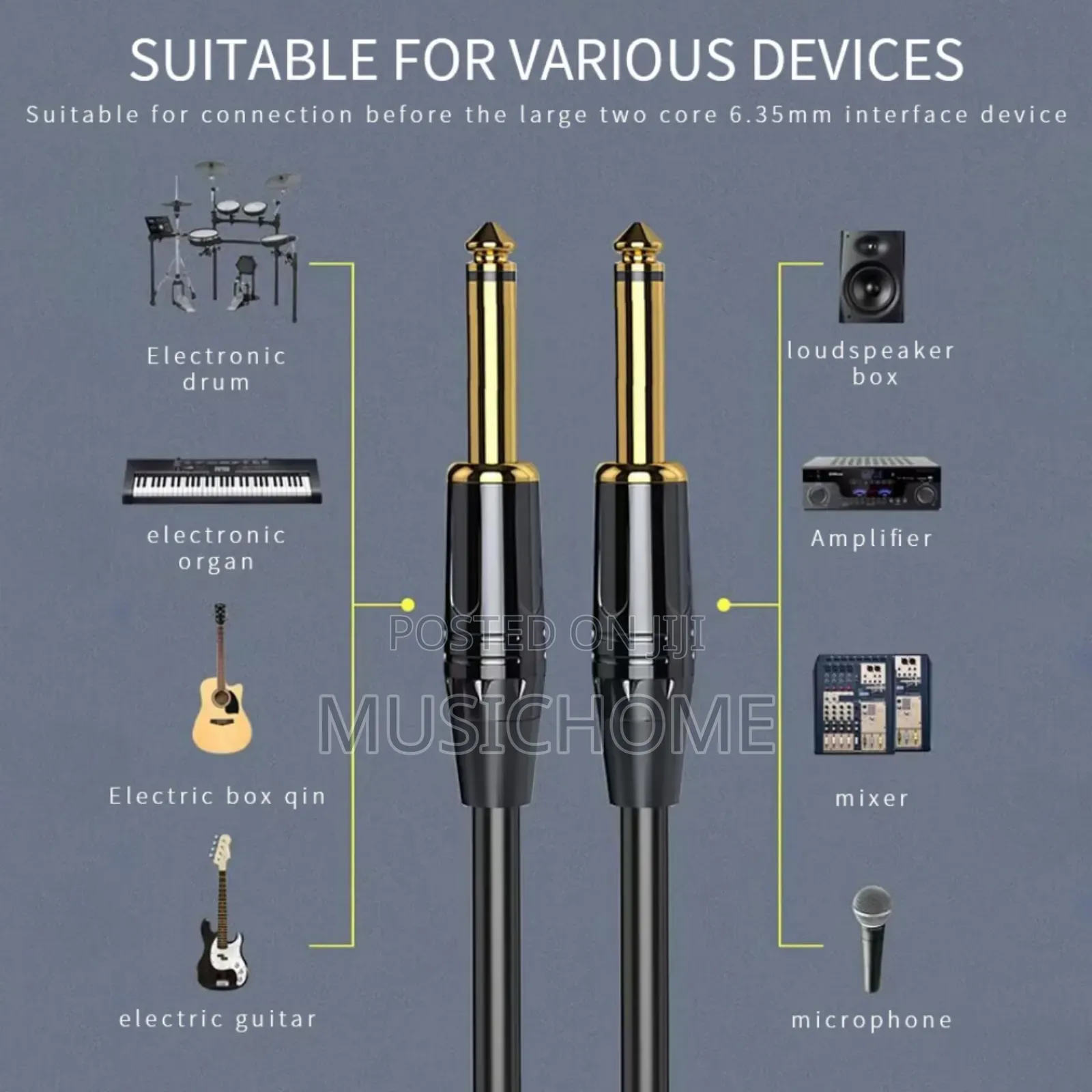 15m Jack To Jack Connector Ts