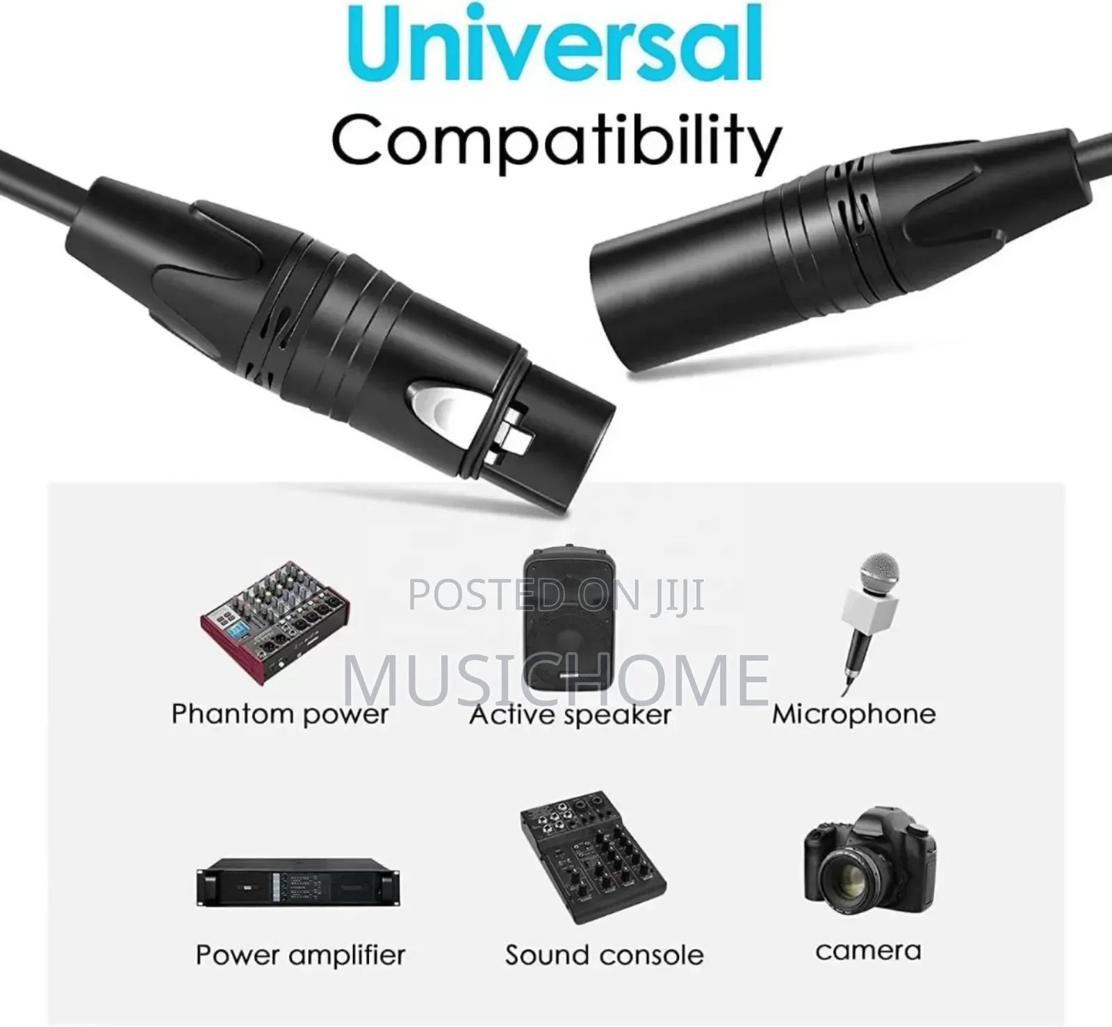 50m Xlr Female To Xlr Male