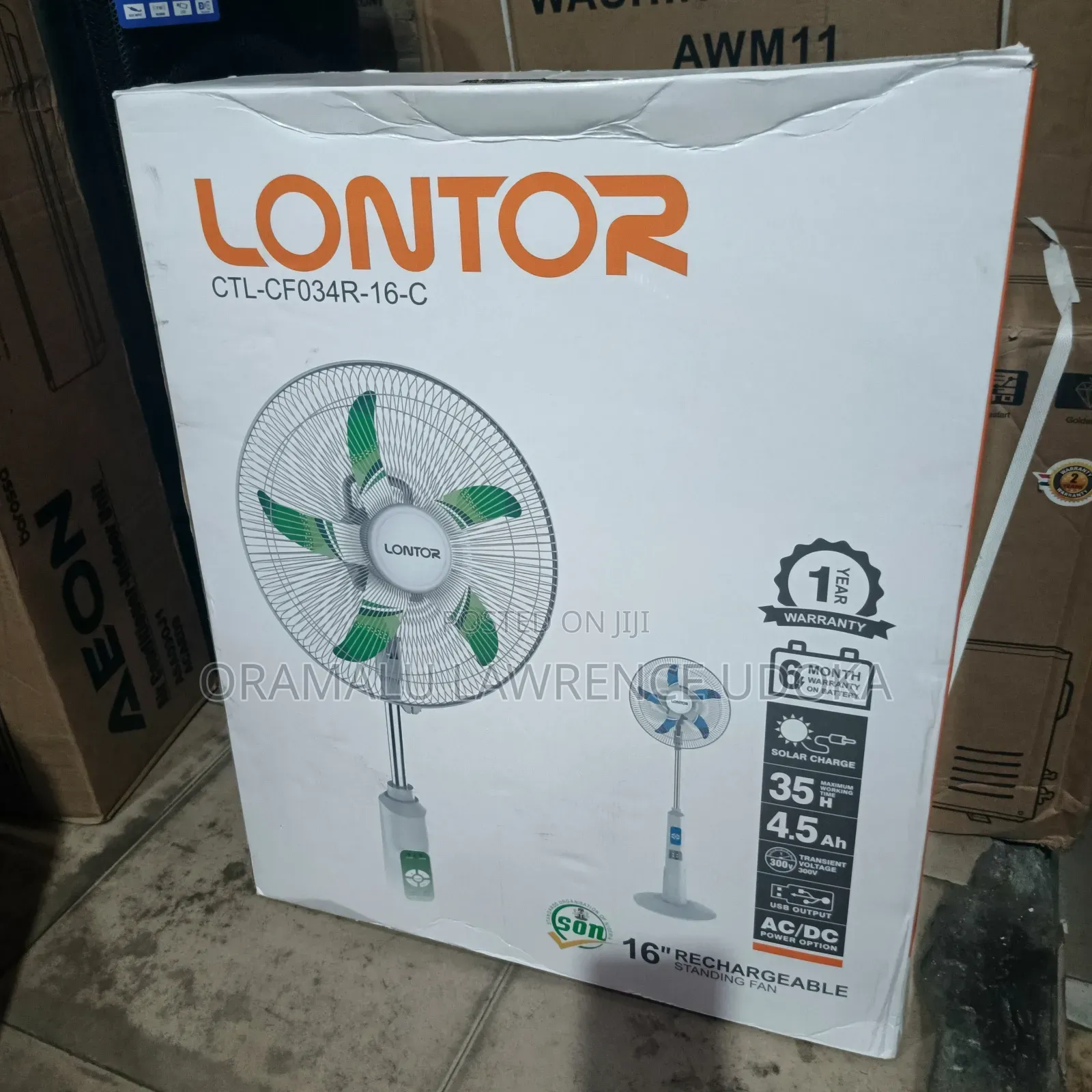 Lontor Rechargeable Fan
