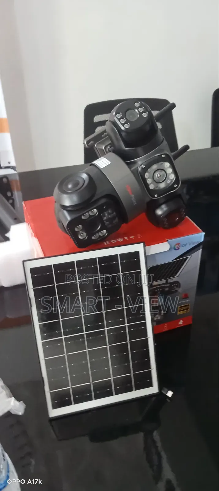 Triple Lens 4g Sim Enabled Solar CCTV Camera
