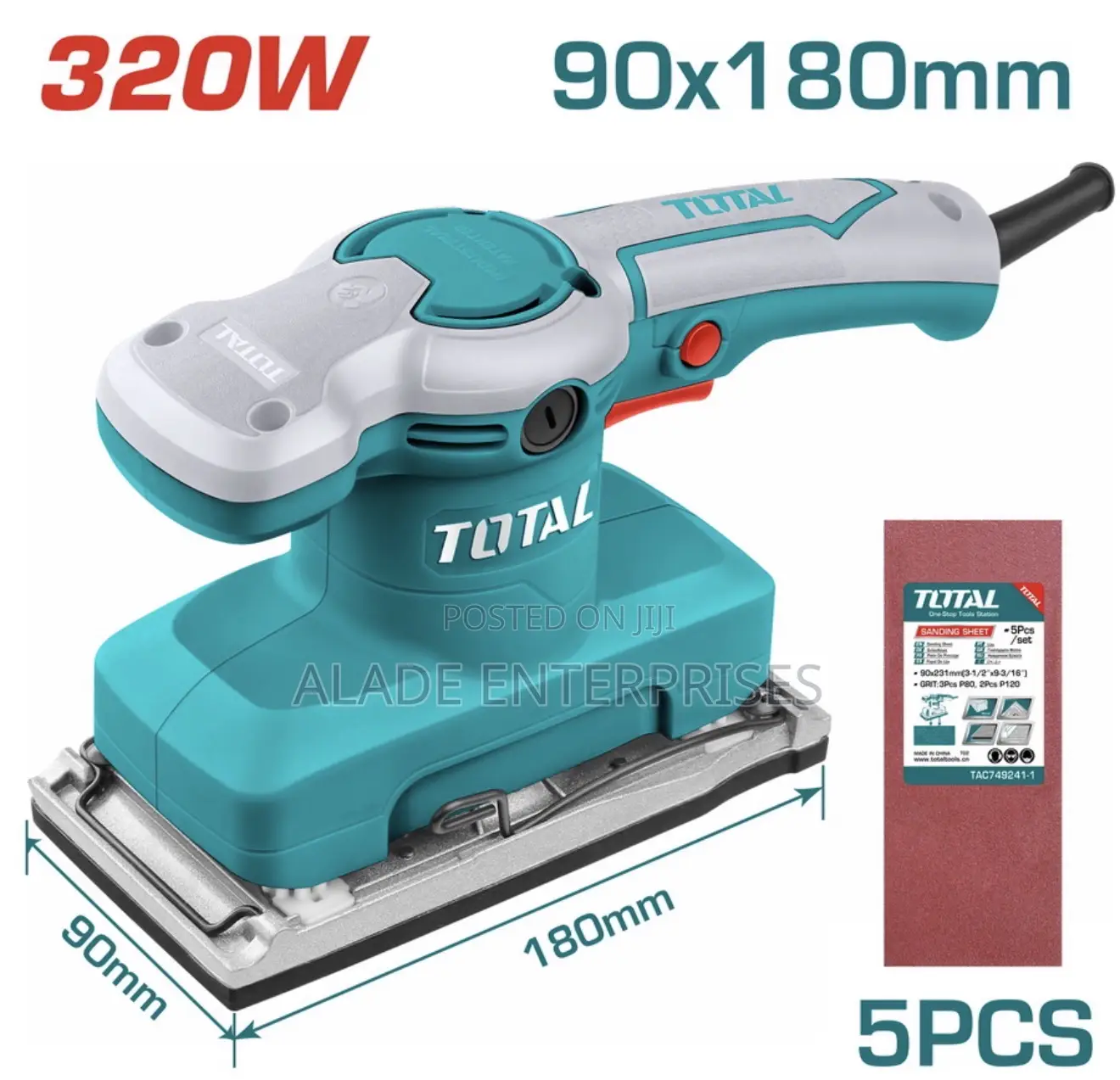 Total Electric Finishing Sander 320w