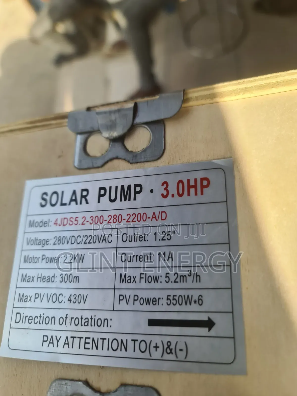 3hp Cinemax Ac/Dc Submersible Water Pump