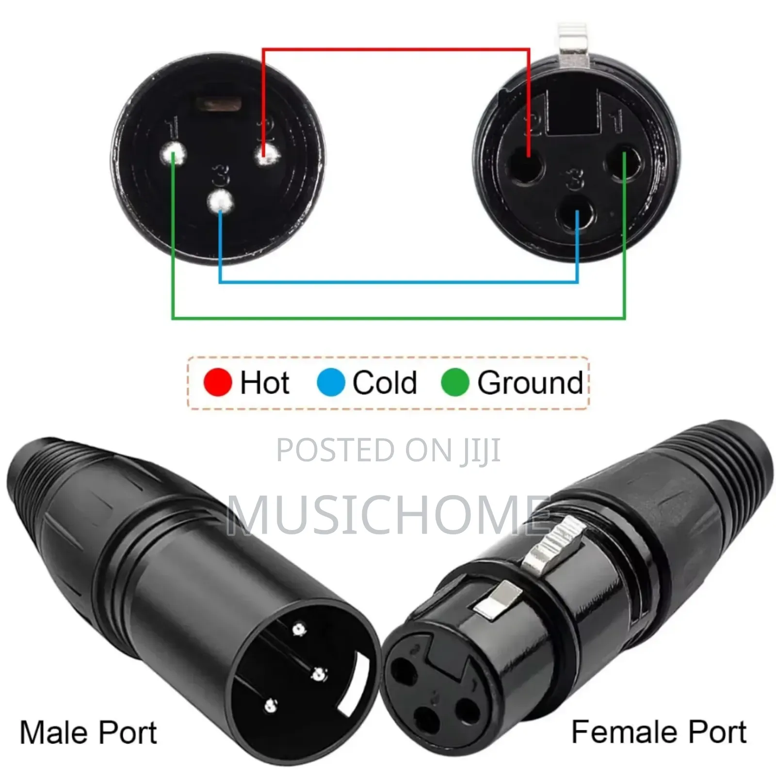 Xlr Male And Female 3pin Plug