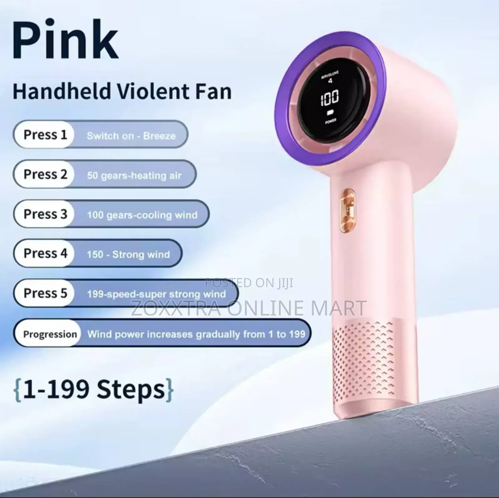 Portable Mini Turbo Handheld Fan