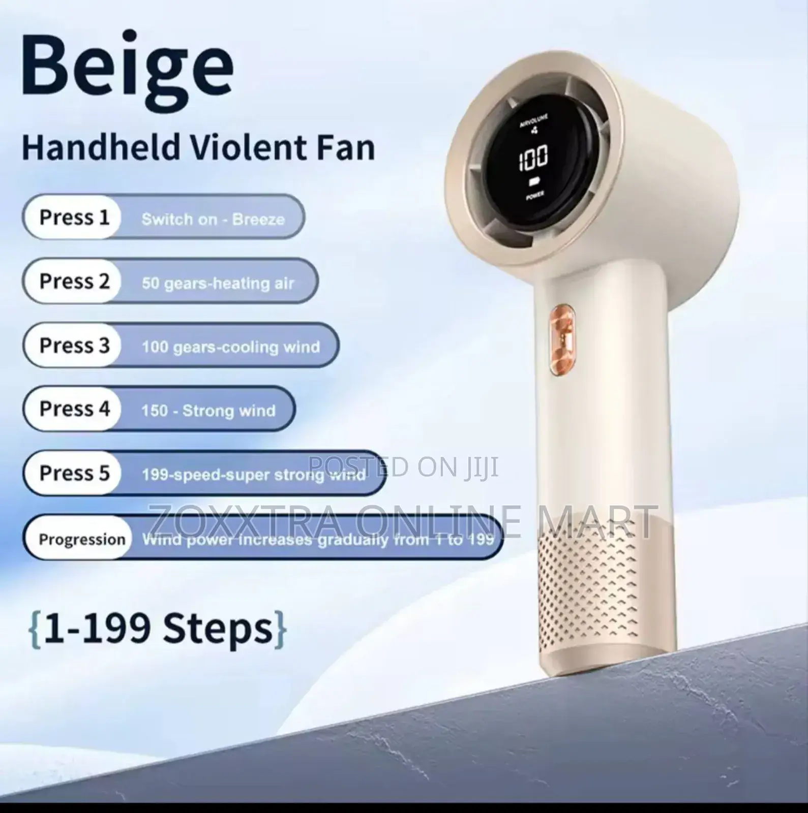 Portable Mini Turbo Handheld Fan