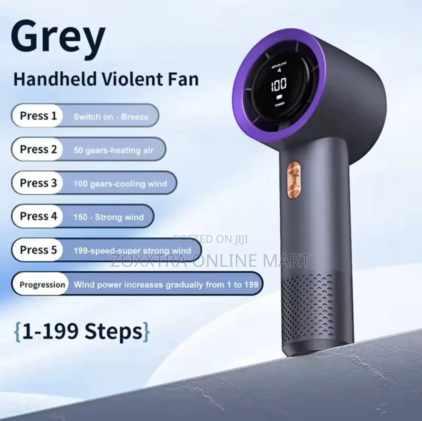 Portable Mini Turbo Handheld Fan