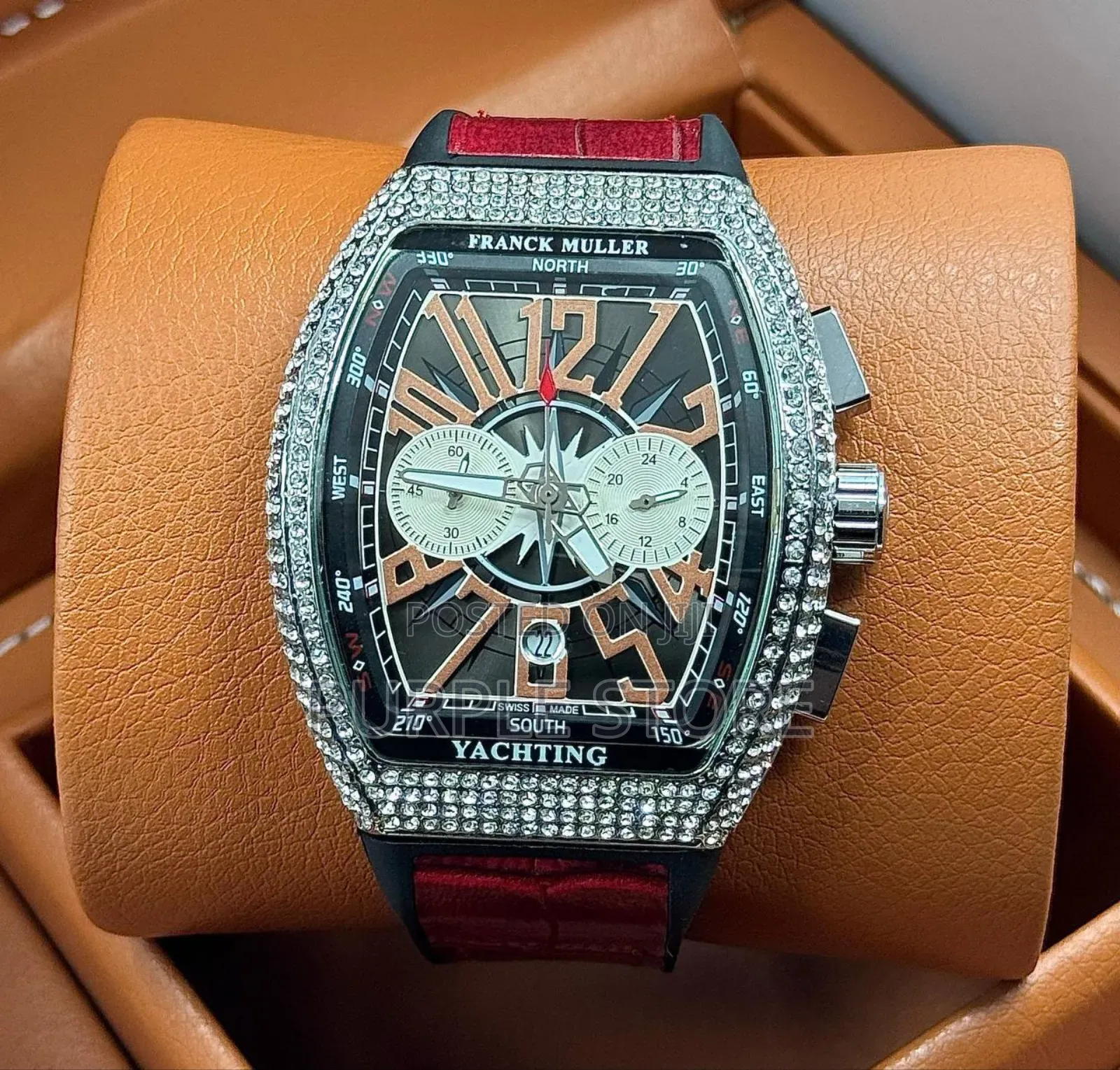 Franck Muller Chronograph Watch Iced Dial
