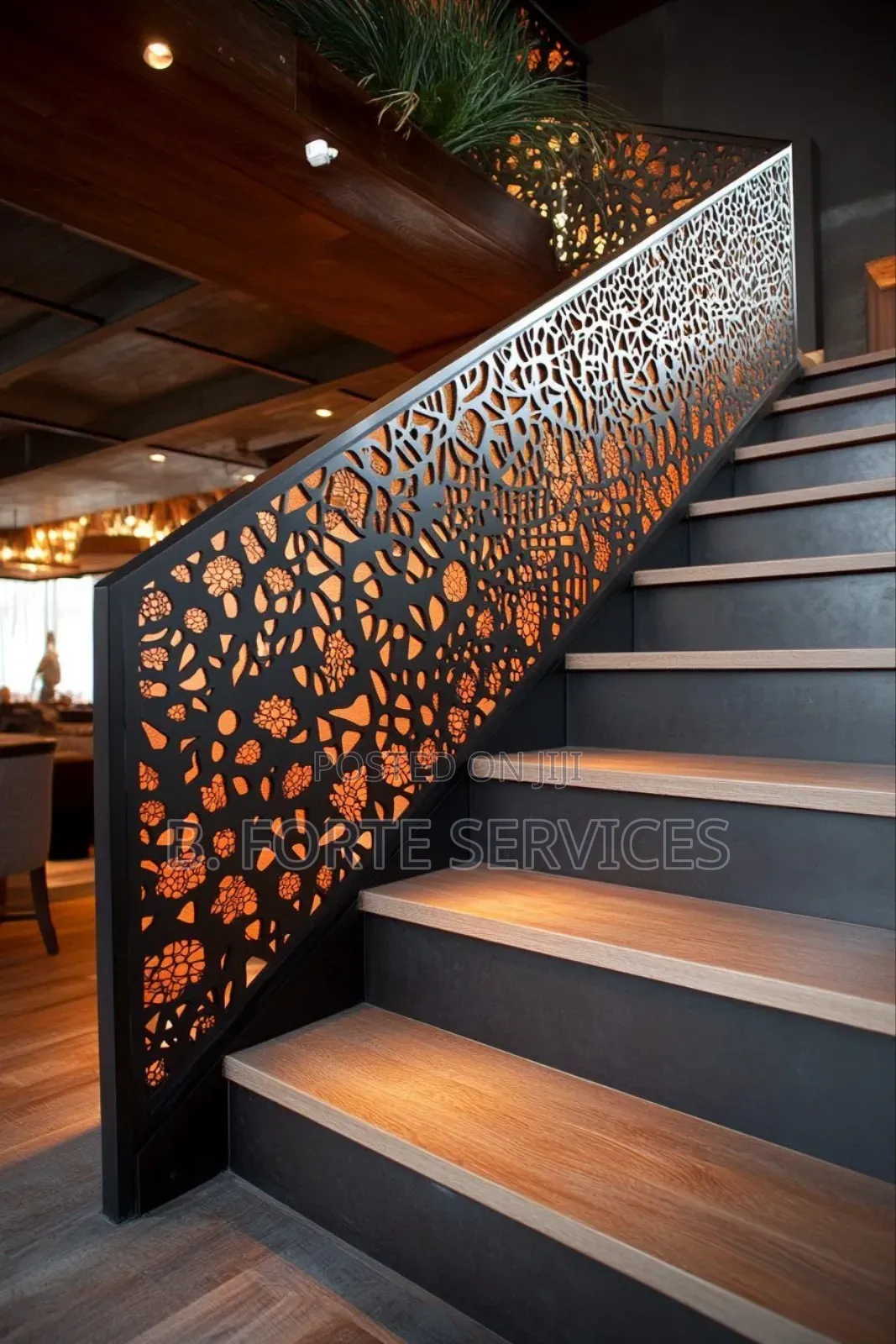 Decorative Laser Cut Metal Railing