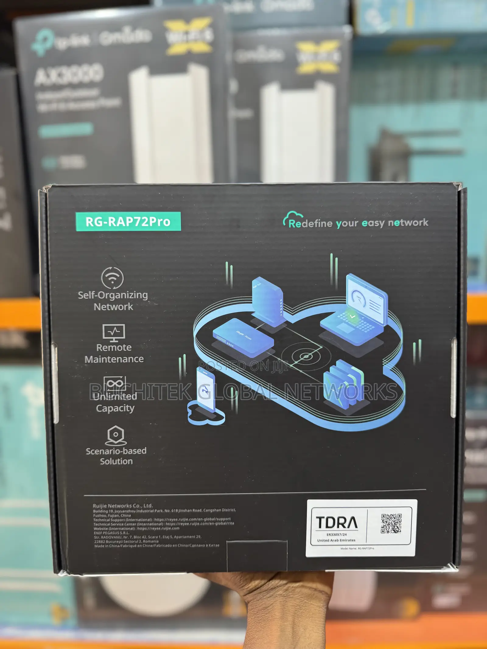 Ruijie Rg-Rap 72pro Wifi 7 Be5040 Dual-Band Ceiling Access Point.